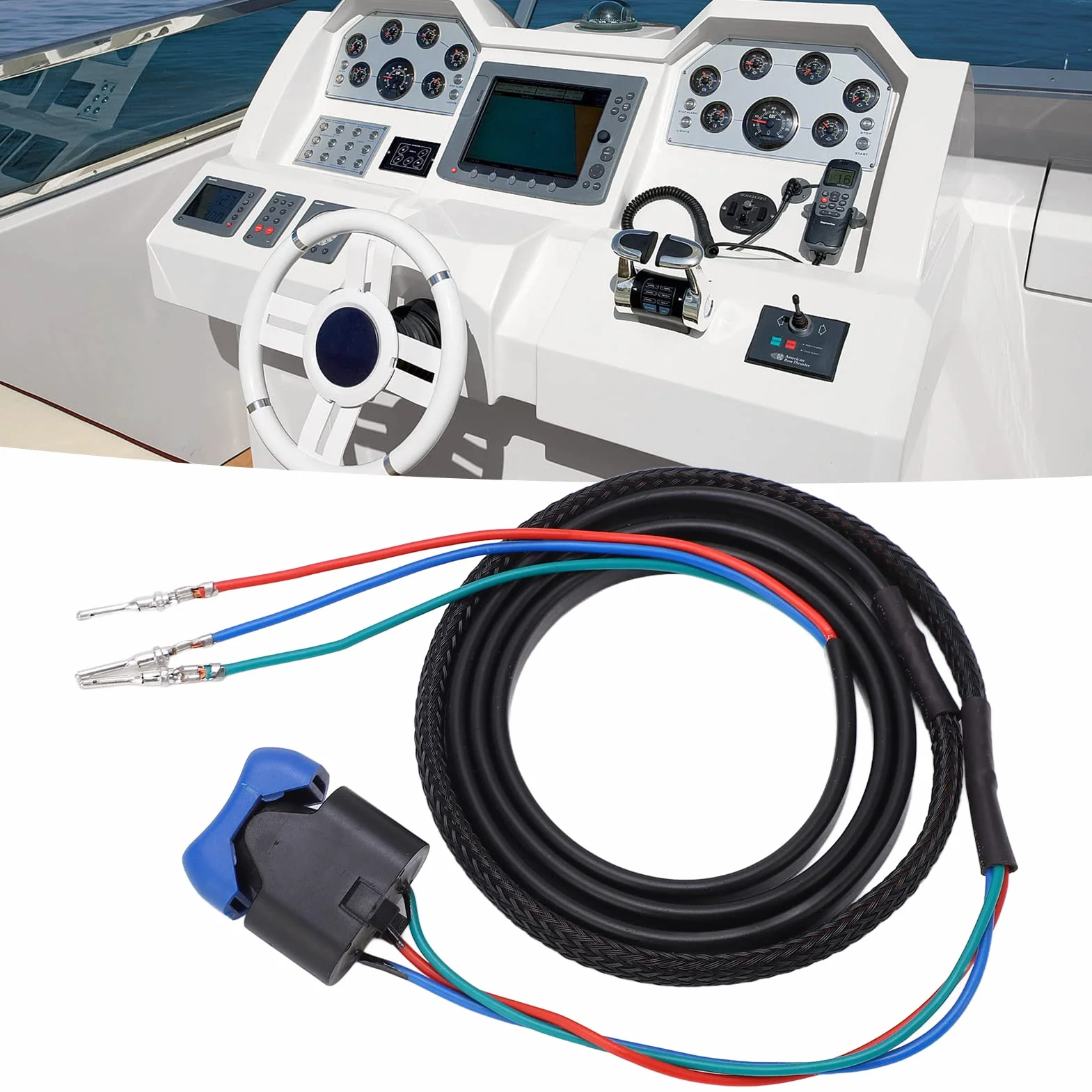 EBTOOLS Power Trim Switch Assembly 5006358 Replacement for Johnson Evinrude Outboard Control Box
