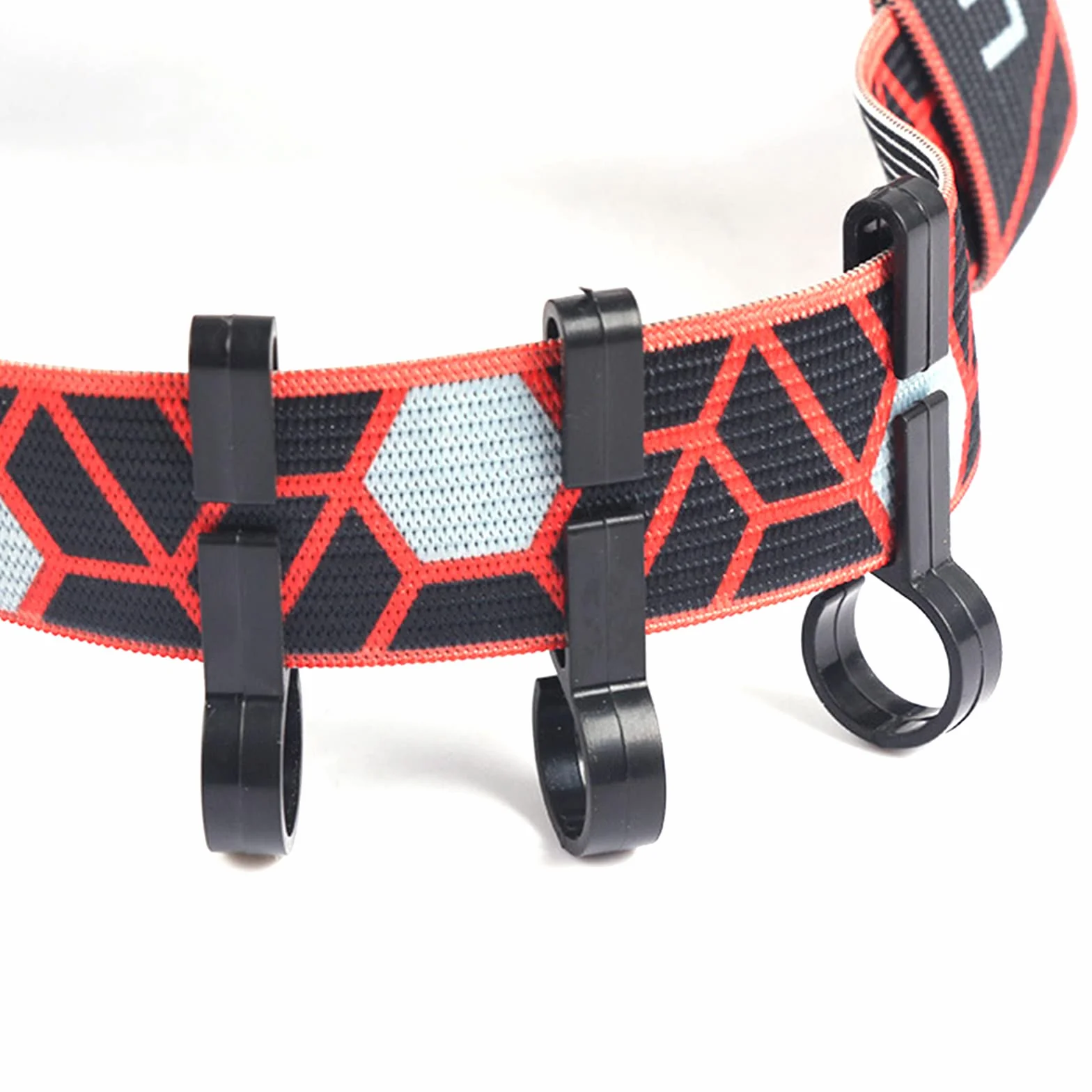 Clip per casco e fari per elmetto rigido, corsa, campeggio, pesca, ciclismo