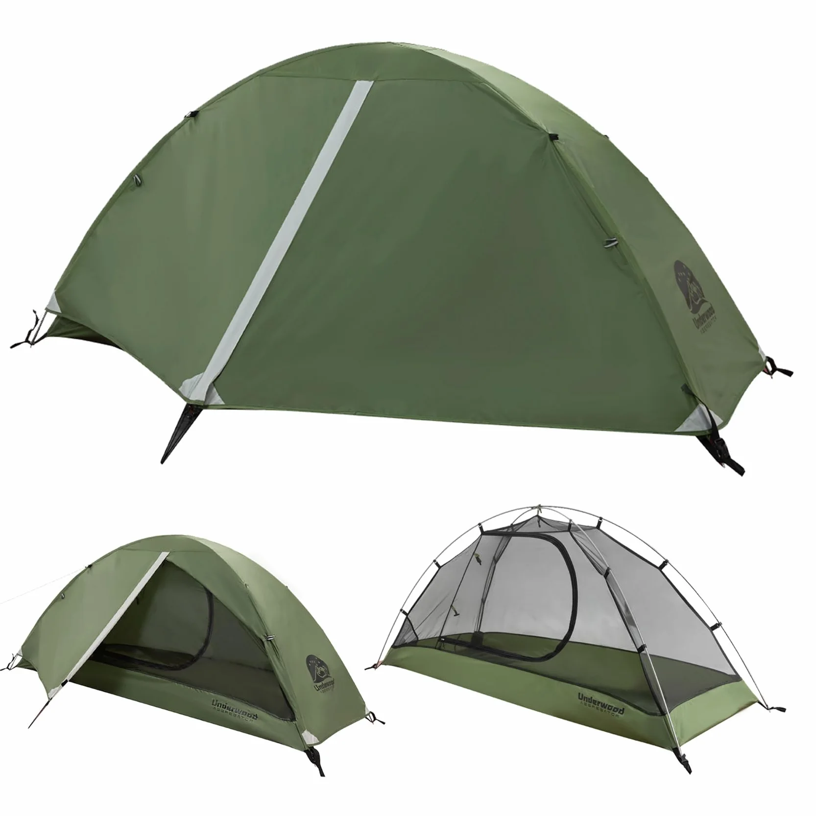 UnderwoodAggregator Tenda da escursionismo per 1 persona impermeabile leggera a cupola
