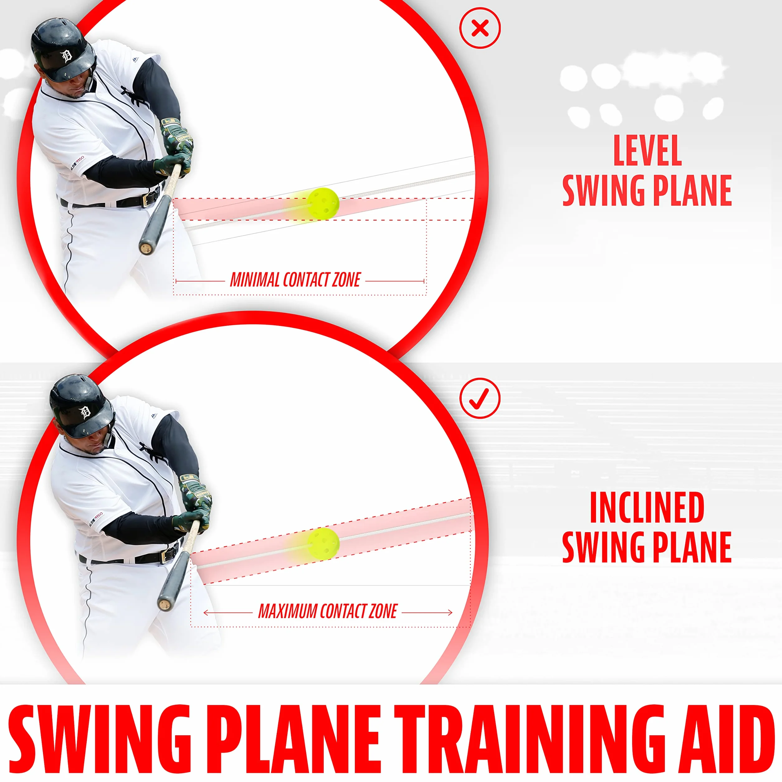 Franklin Sports Launch Line Baseball Hitting Trainer, Aiuto Allenamento Unisex-Adolescente, Bianco/Giallo