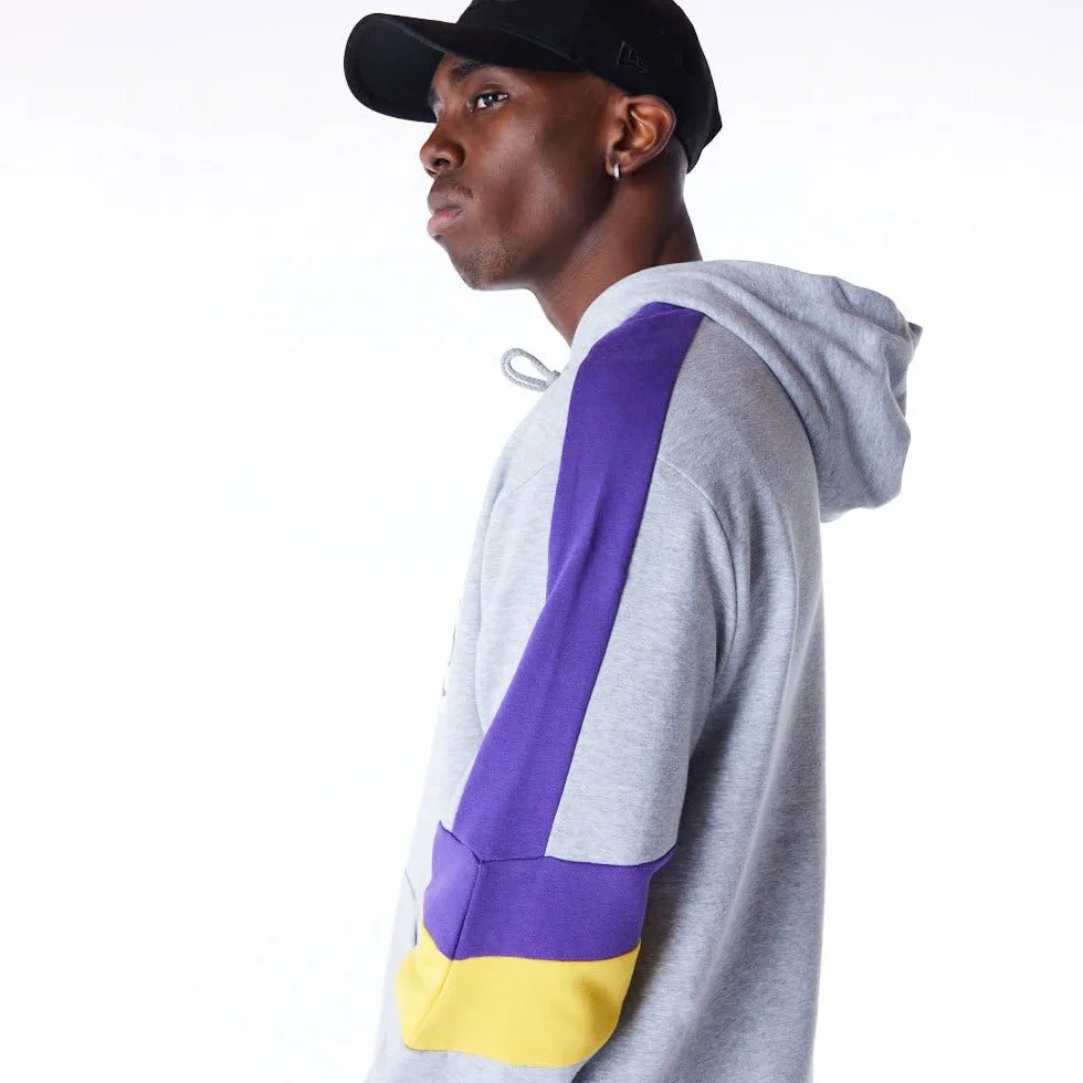 Los Angeles Lakers Hooded Pullover Felpa con Cappuccio Unisex Adulto