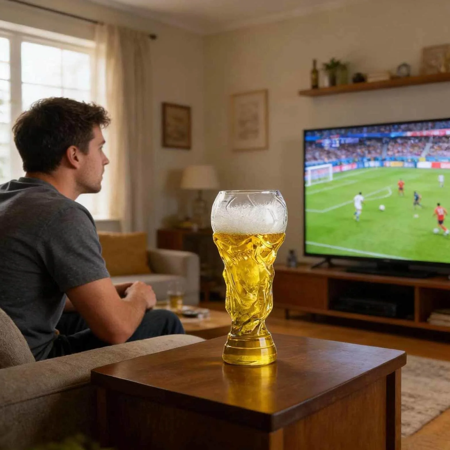 Bicchieri Birra 800ml Vetro per Coppa del Mondo 2026 Calcio