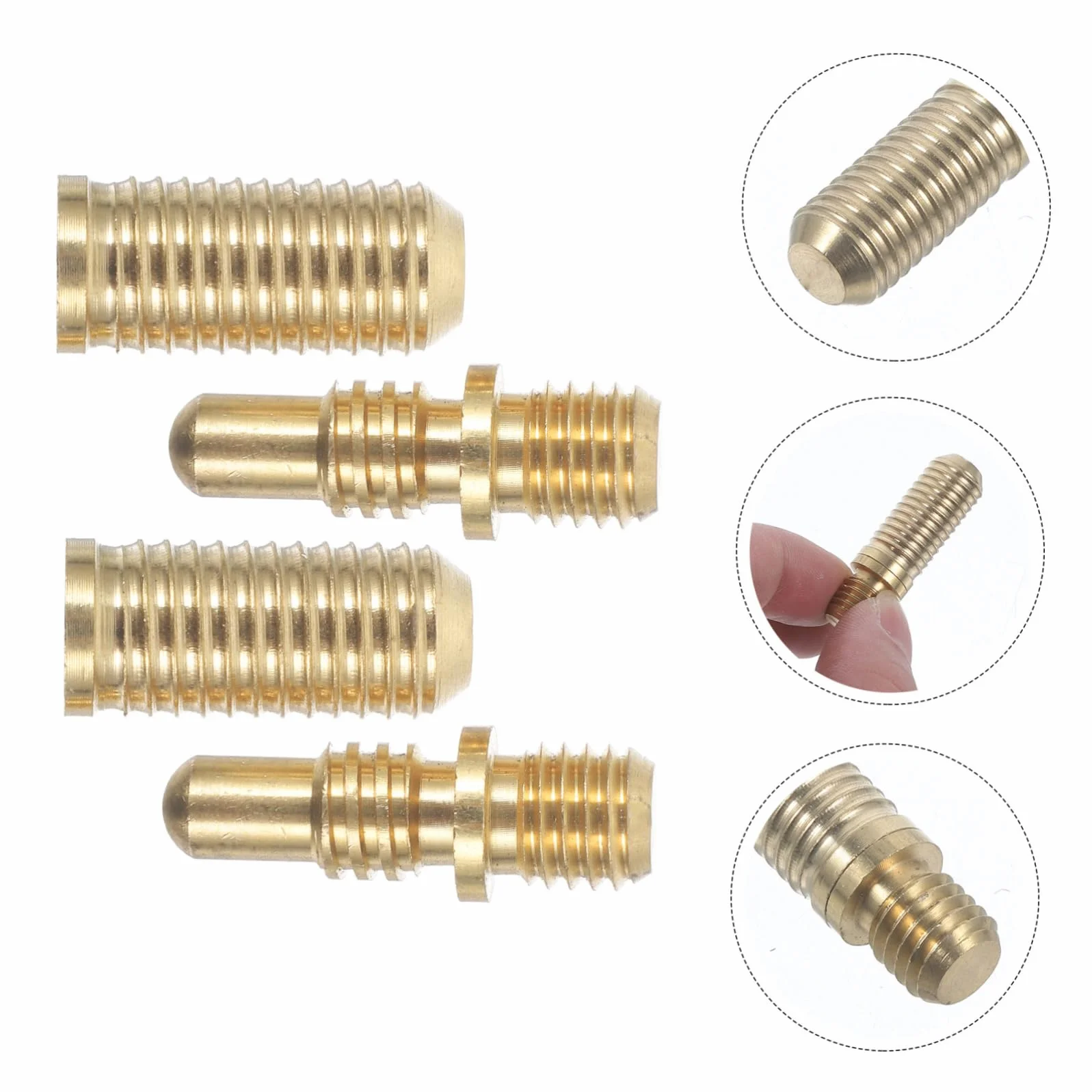 Set 2 Viti in Rame Resistenti per Giunzione Stecca da Biliardo