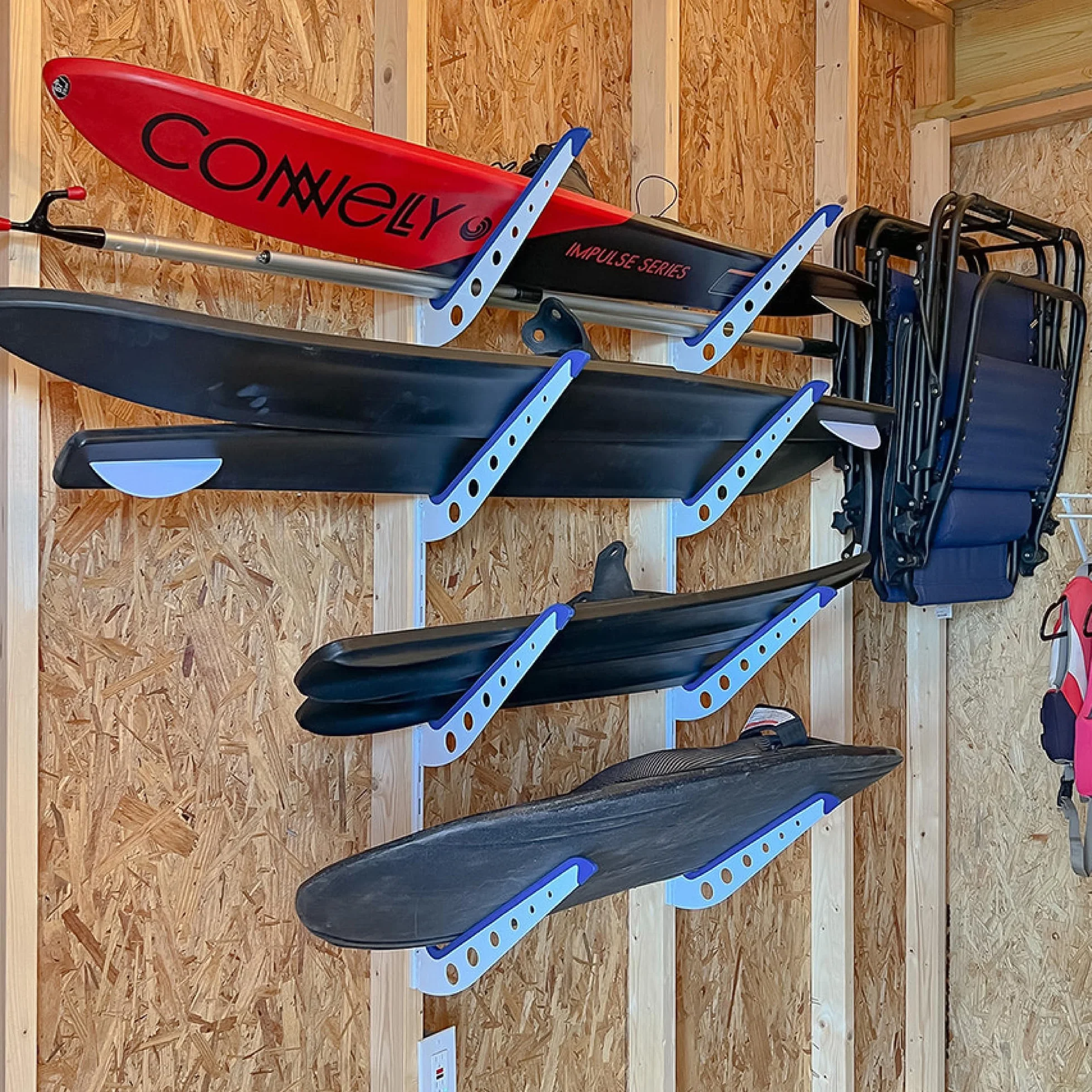 Supporto a parete per Wakeboard regolabile in metallo 4 posizioni StoreYourBoard