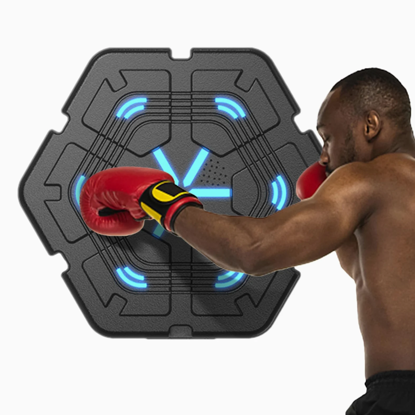 Punzonatrice elettronica da parete per allenamento a parete, per adulti, allenamento a casa, coordinazione occhio-mano, divertimento in famiglia