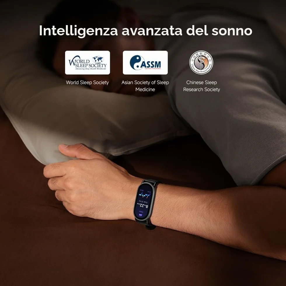 XIAOMI Smart Band 10 Bracciale Fitness, autonomia 21 gg, ricarica rapida, 150+ modalità sportive, monitoraggio sonno, HyperOS 2.0, resistenza 5 ATM, Nero
