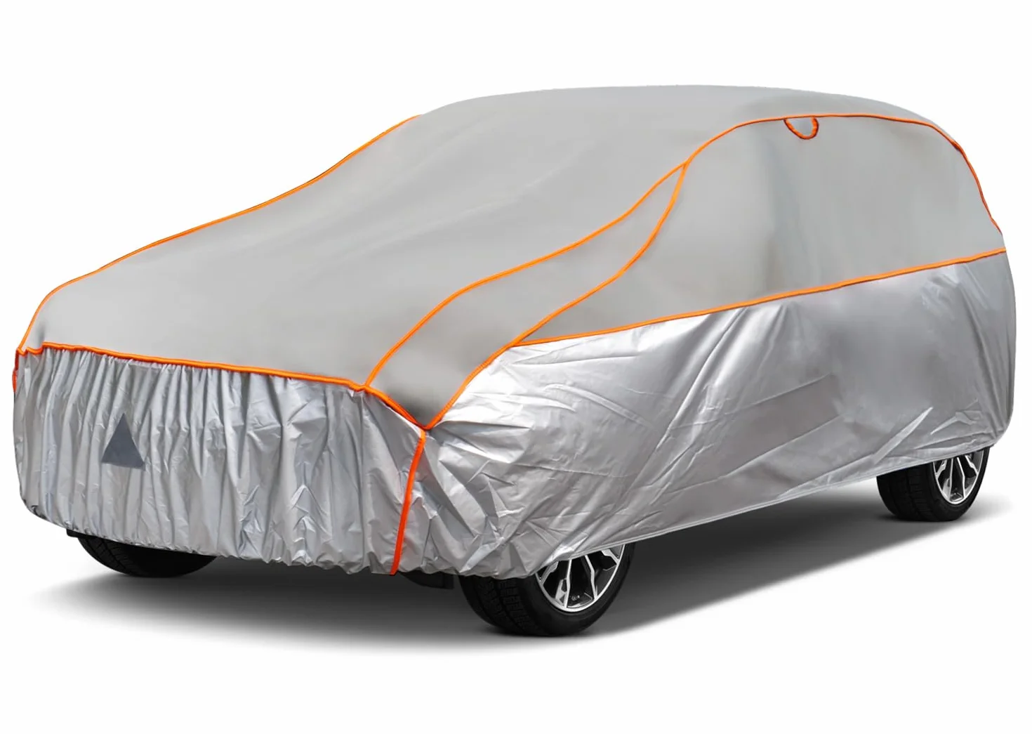 Telo Copriauto Antigrandine, Kayme Copertura per Auto Impermeabile Anti UV Antipolvere Anti Vento, Telo Copri Antigrandine Adatto per Auto a SUV (da 460 a 490cm) YL– Grigio