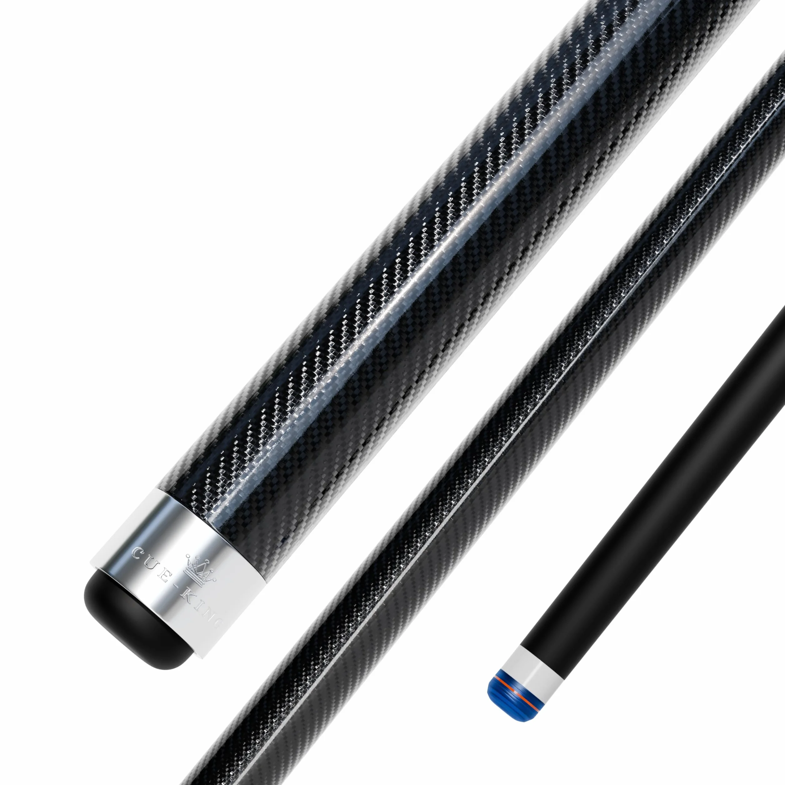 Cue-King Pro Series Stecca da biliardo in carbonio 147,3 cm 510,3 g 2 pezzi punta 12,5 mm