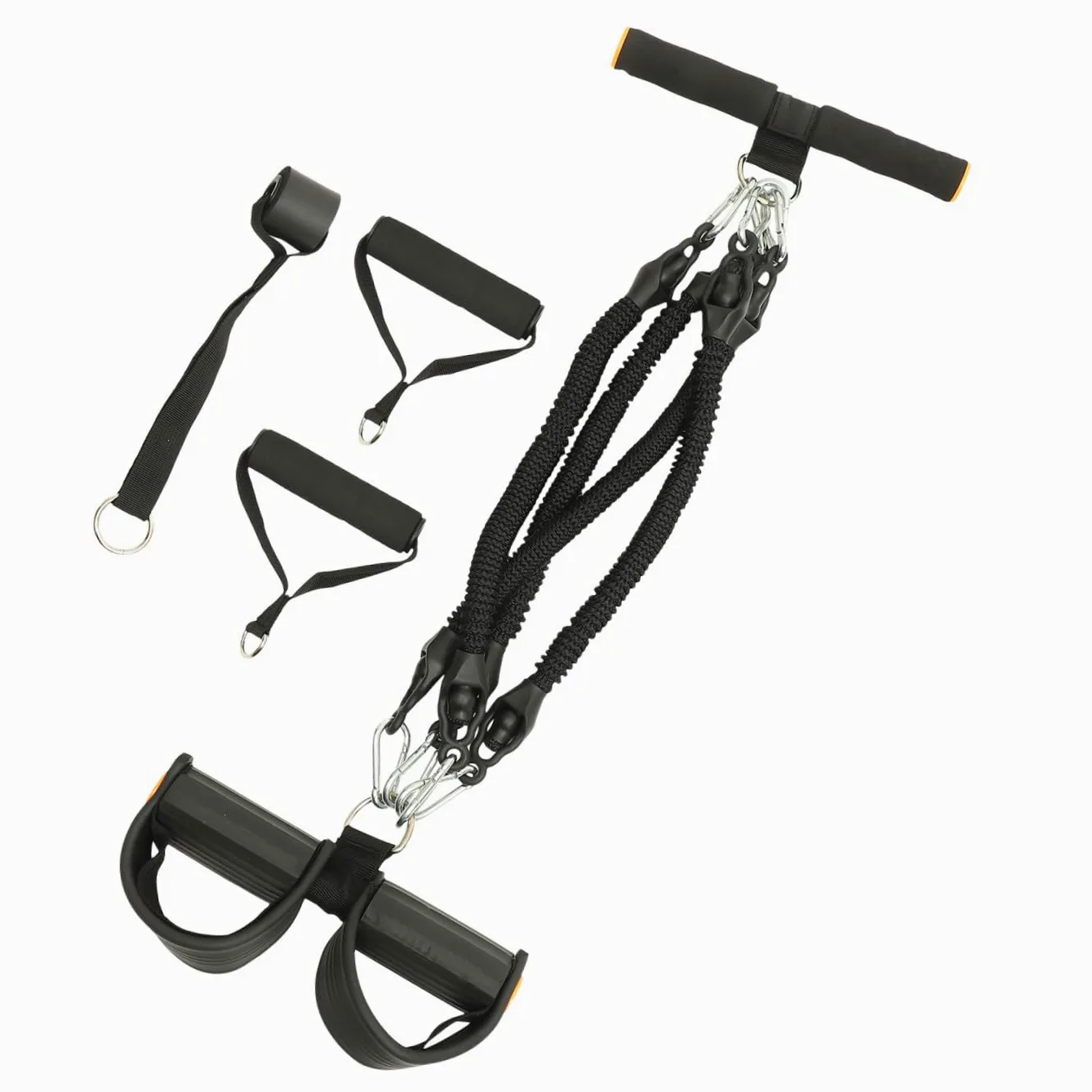 TOYANDONA Attrezzatura per Fitness Domestico Corda di Tensione Elastica Resistente per Esercizi di Trazione Muscolare, Multifunzione per Braccia, Addominali e Spalle, per Allenamento Indoor