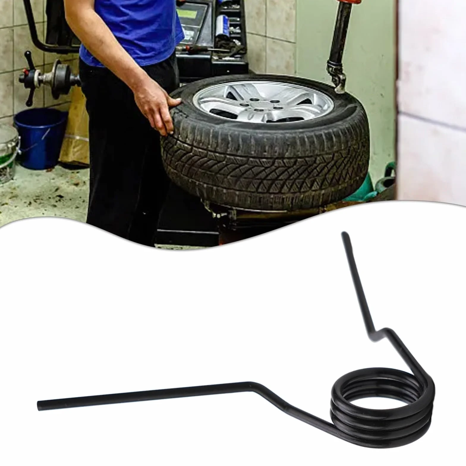 Molla di ritorno della valvola pneumatica di livello industriale per macchine smontagomme - Molla di torsione con diametro del filo di 2-3 mm, costruzione, compatibile con (A)