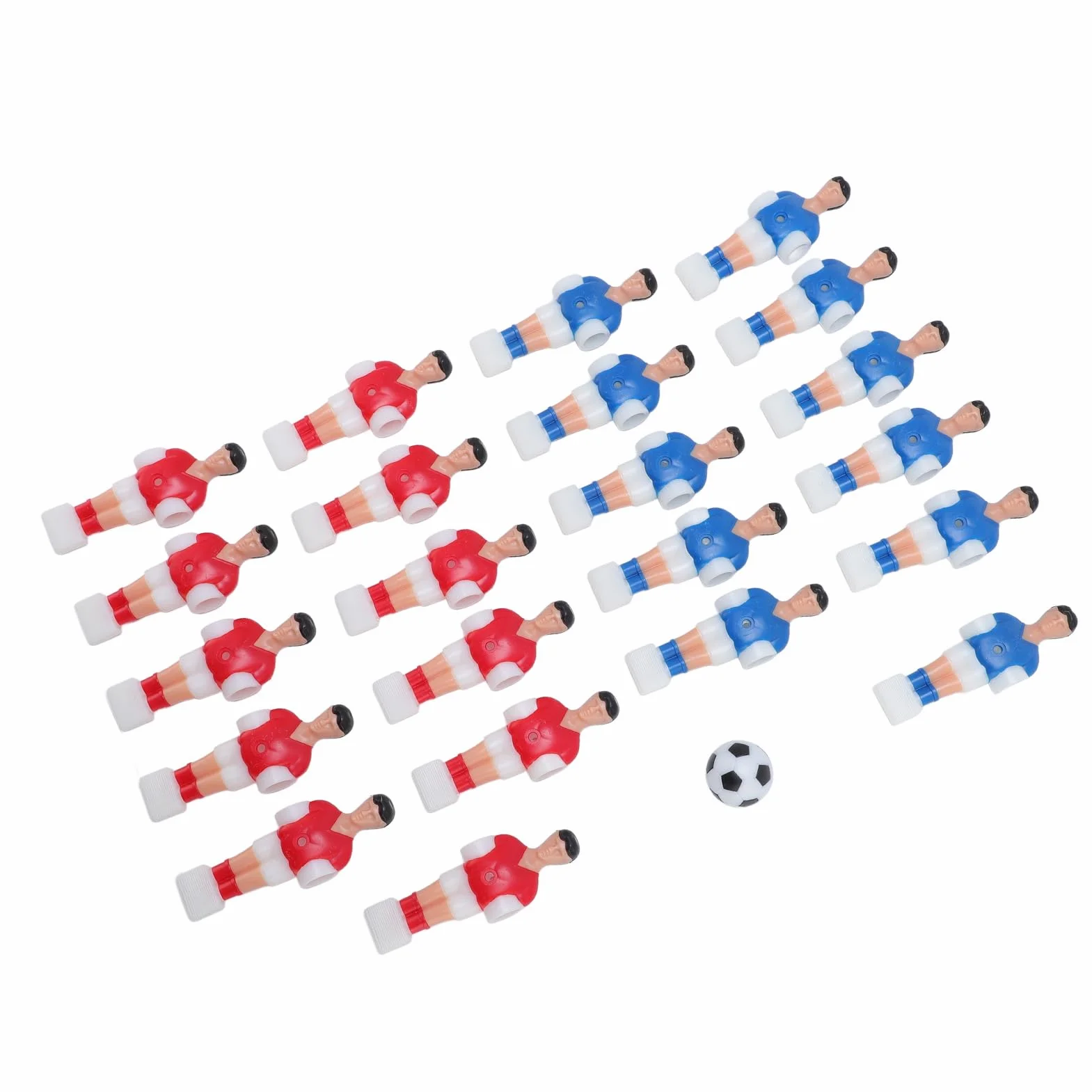 Dioche Accessorio per Biliardino 22PCS 11 Giocatori Rossi e 11 Blu con Pallina 32 mm