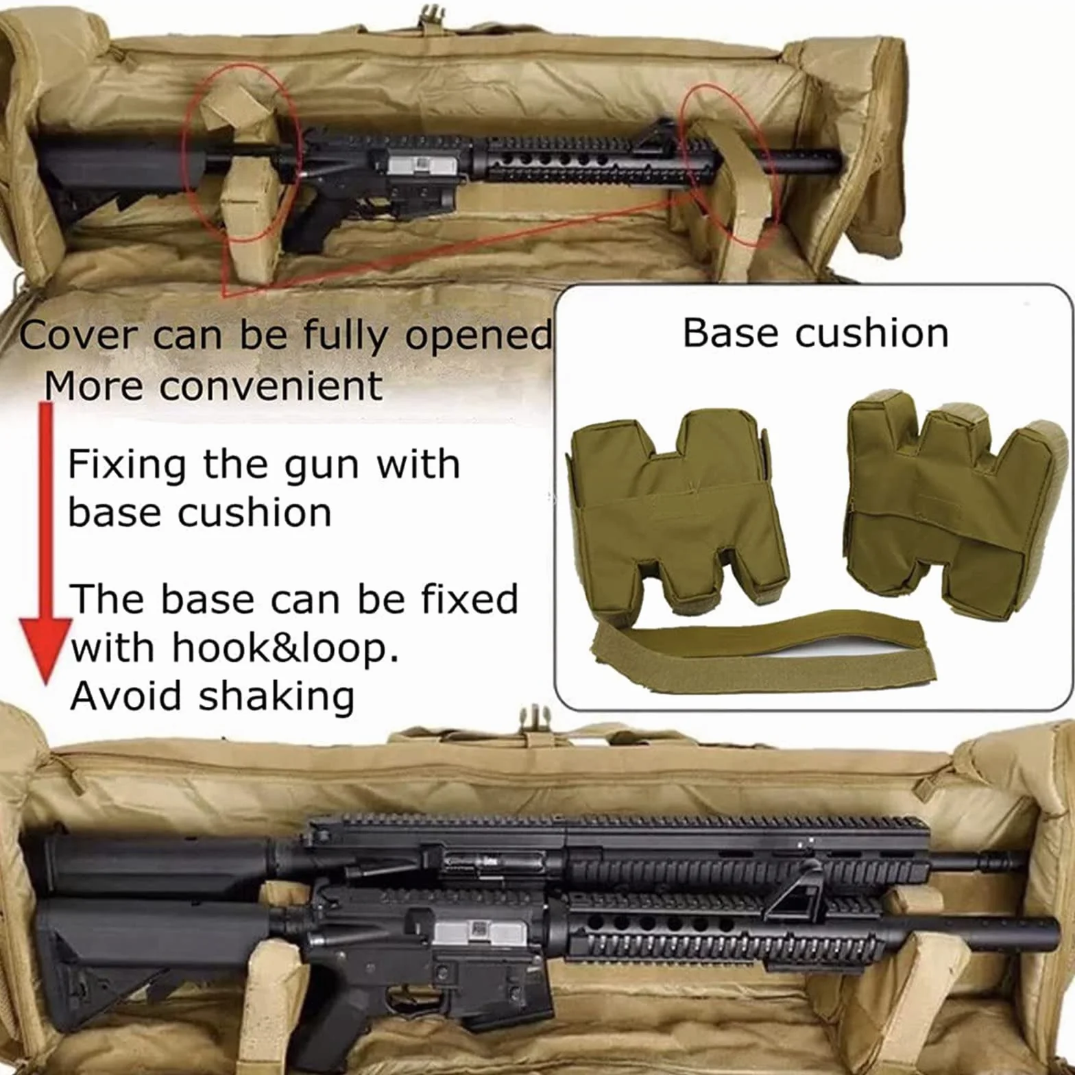 Oxford 600D Custodia Doppia per Fucile M249 100cm Imbottito