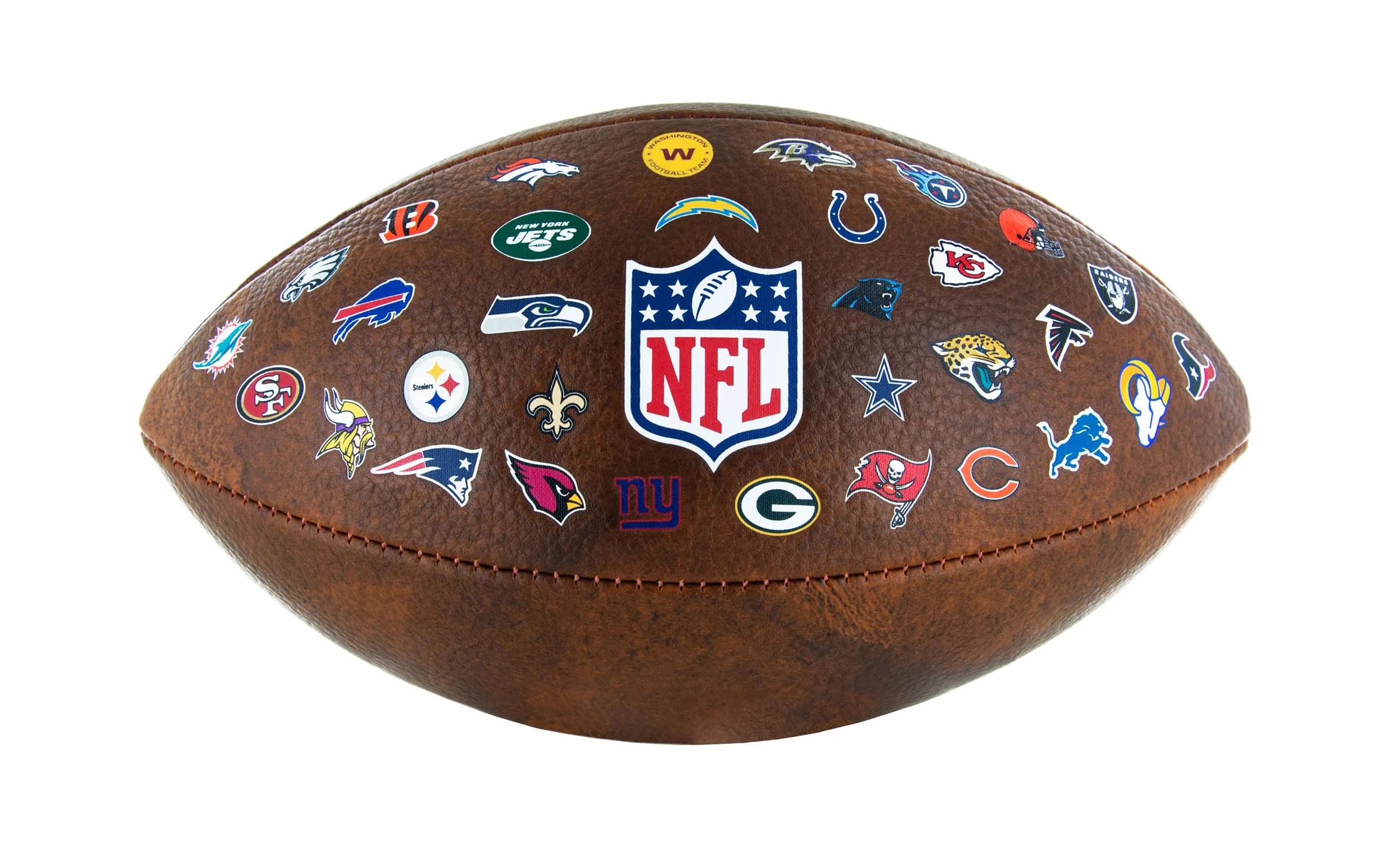 Wilson Pallone da calcio NFL Junior 32 loghi squadre Finta pelle