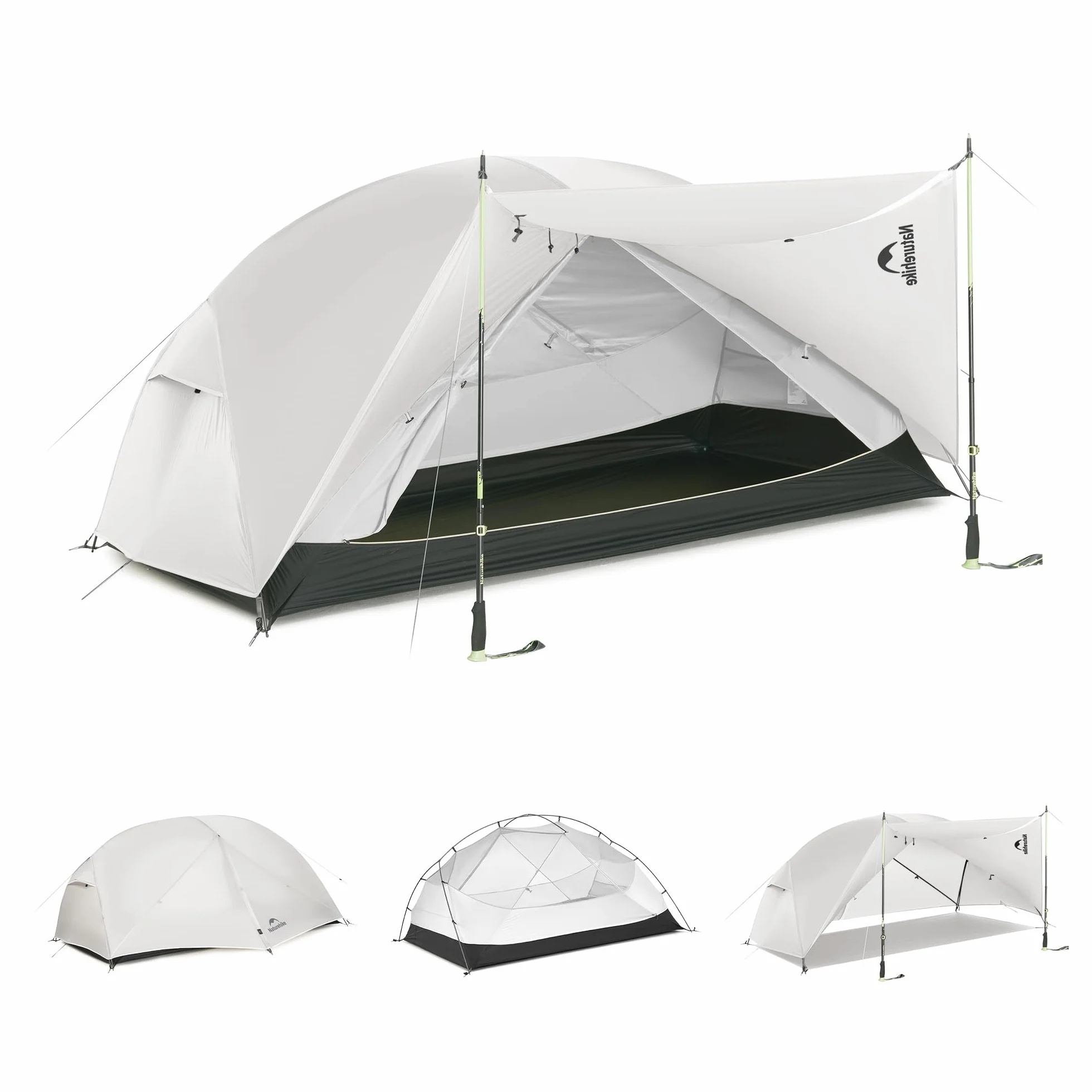 Naturehike Mongar Pro Tenda ultraleggera 3-4 stagioni 1-2-3 persone impermeabile antivento campeggio