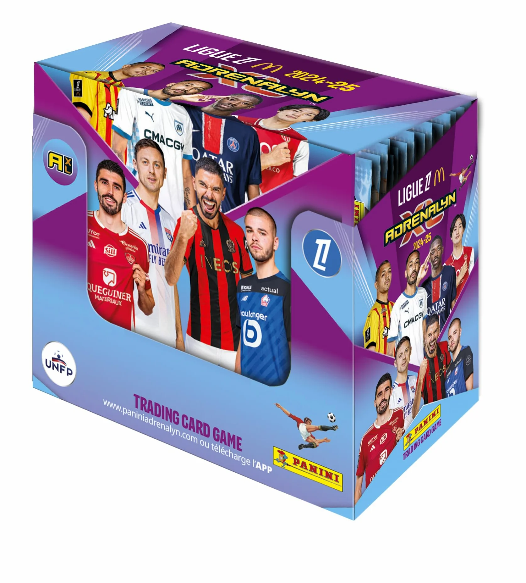 Boîte de 50 pochettes - PANINI - Adrenalyn XL Ligue 1 McDonald's 2024-2025 - 300 cartes