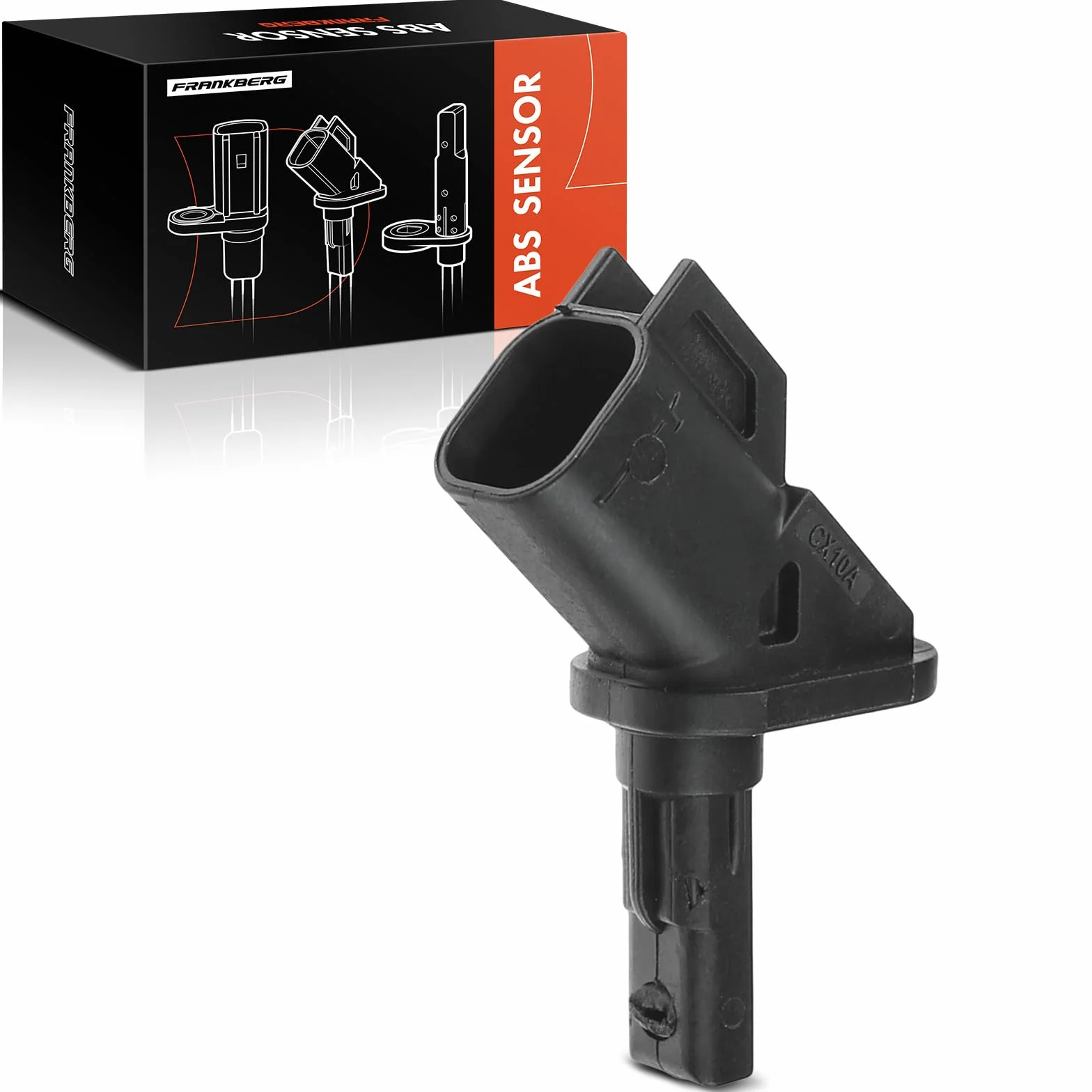 Frankberg Sensore Velocità Ruota Sensore ABS Asse Anteriore per 3/3 Berlina 5 C30 C70 II Cabriolet S40 II V50 BK BL CR19 CW 533 542 544 545 MW 2003-2021 BP4K43701A