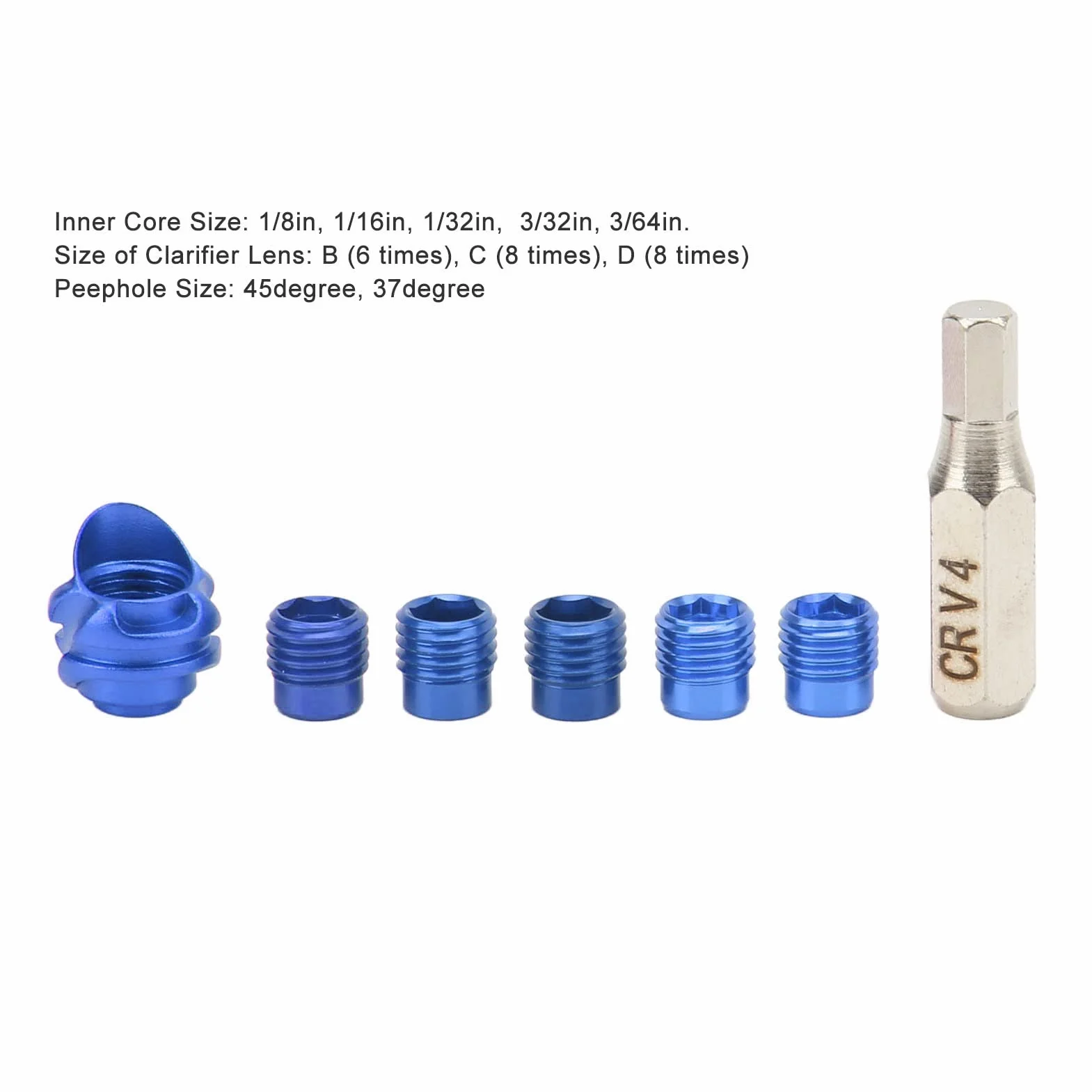 Compound Bow Sight Peep CNC Machining Kit Tappo Spioncino con Cappuccio per Tiro con L'Arco Lega di Alluminio Leggera per la Caccia