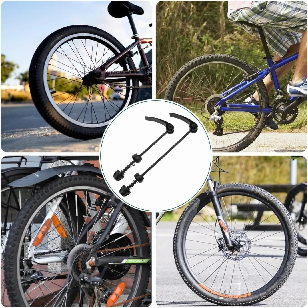 Sgancio Rapido per Bicicletta Set Mozzo Ruota Spiedini, 2 Pezzi, Leggero