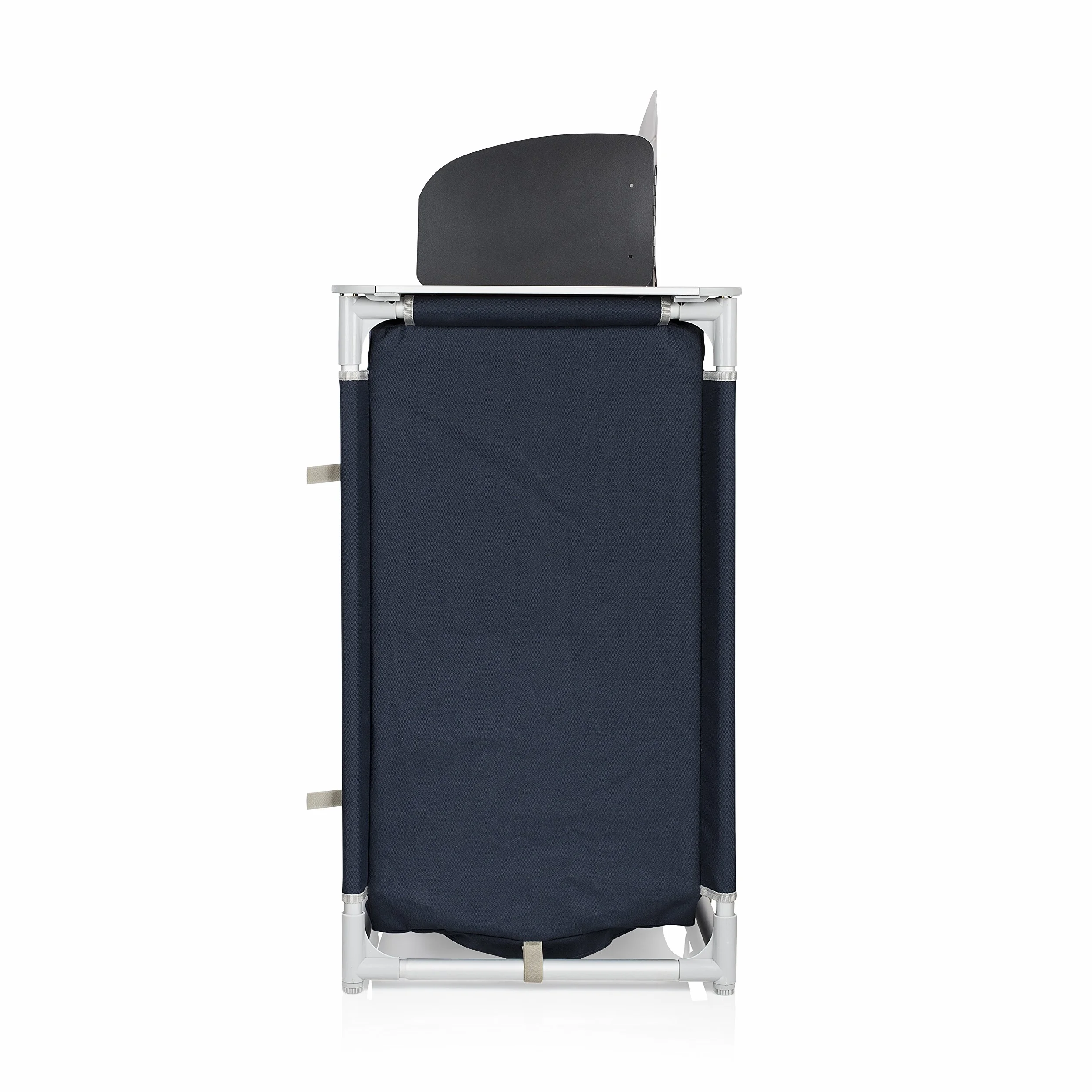 Campart Cucina da campeggio con lavandino e paravento KI-0753 Blu