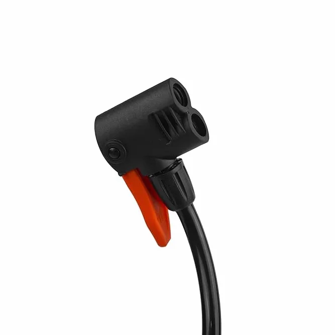 SQUADO Pompa Bicicletta Portatile con Manometro – Mini Pompa da Pavimento a Pedale per Bici MTB City Bike – Pompa Aria per Pallone Calcio Basket