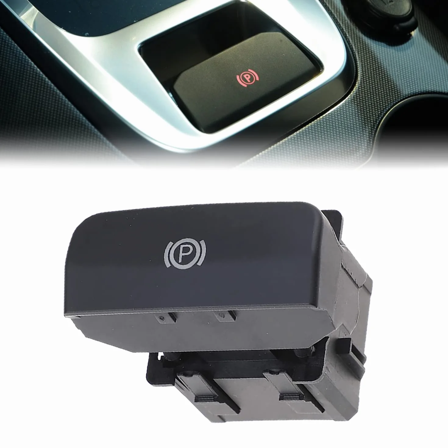 Freno A Mano Elettrico Interruttore Freno Di Stazionamento 470706 Freno A Mano Pulsante di Controllo Per P-eugeot 3008 5008 C4 Picasso DS4 470703 Nero Opaco