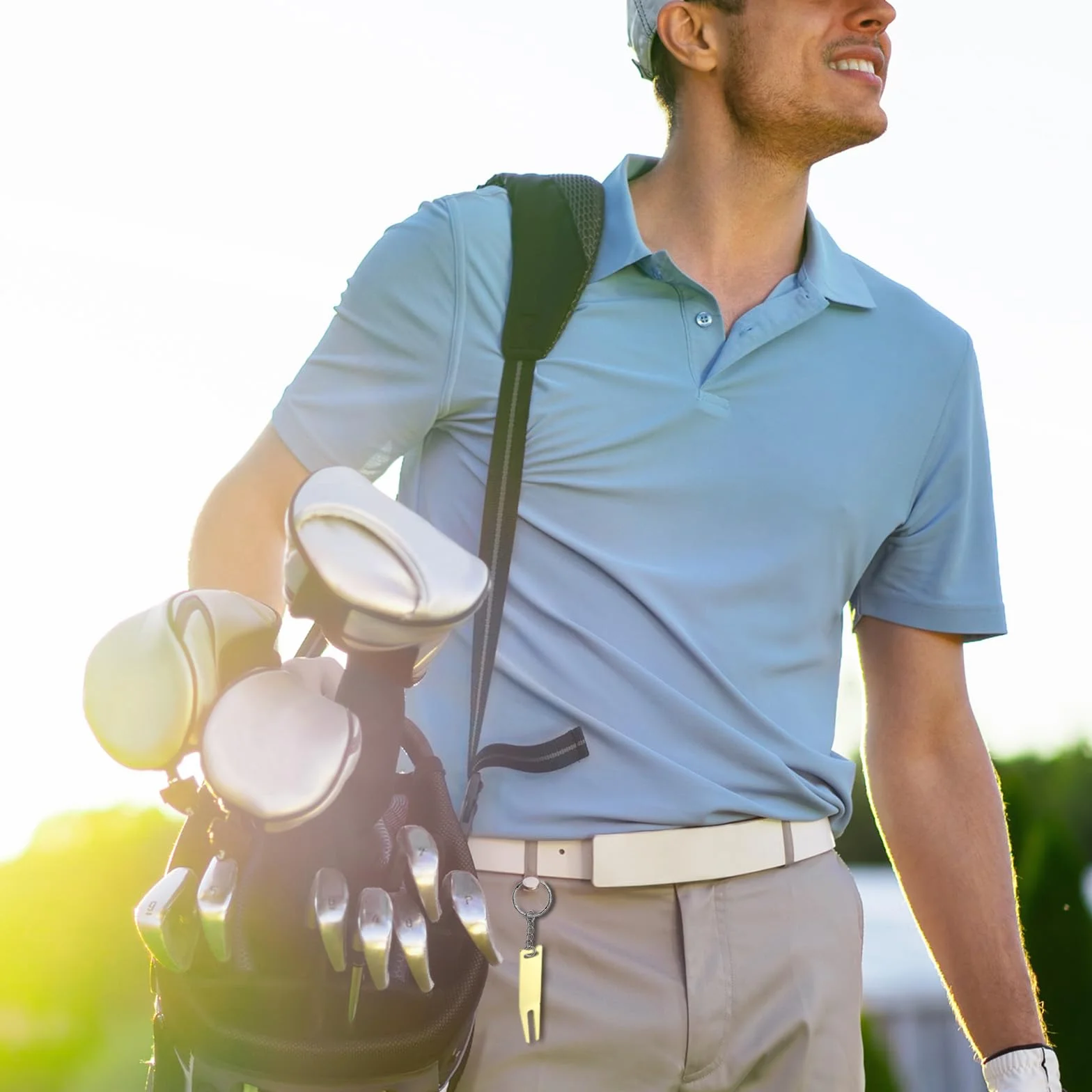 PATIKIL Strumento di riparazione divot in metallo per forcella da golf