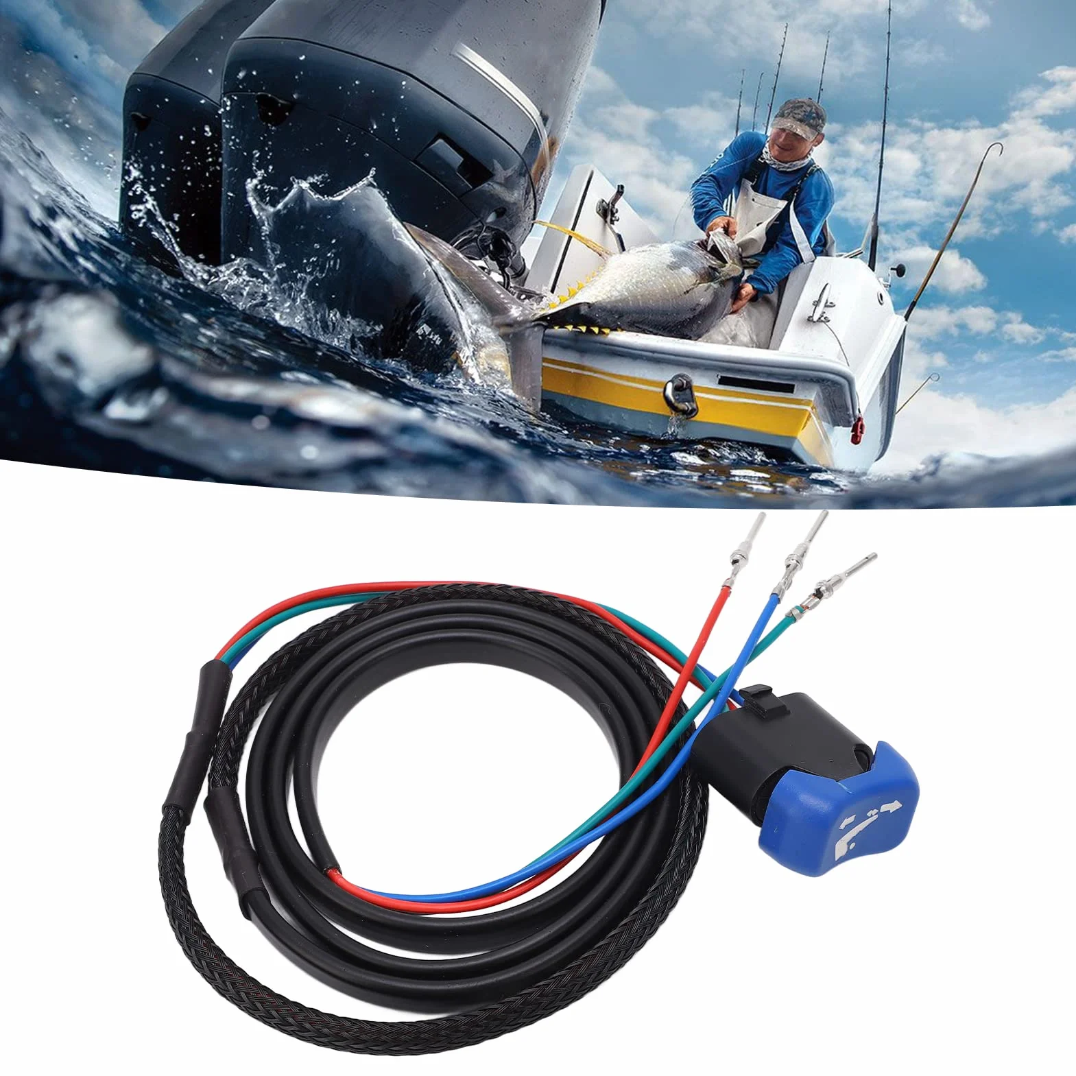 EBTOOLS Power Trim Switch Assembly 5006358 Replacement for Johnson Evinrude Outboard Control Box