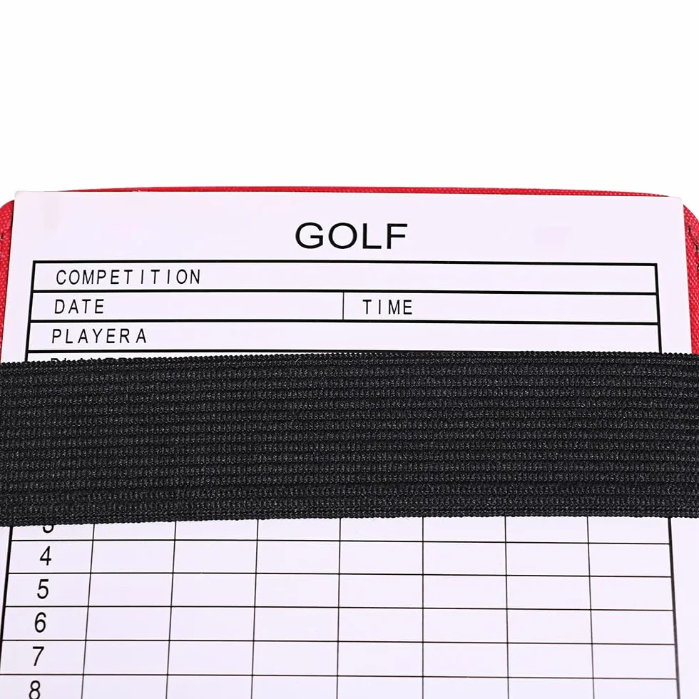 DONGKER Porta Carte da Golf Custodia Segnapunti in Pelle PU con Matita