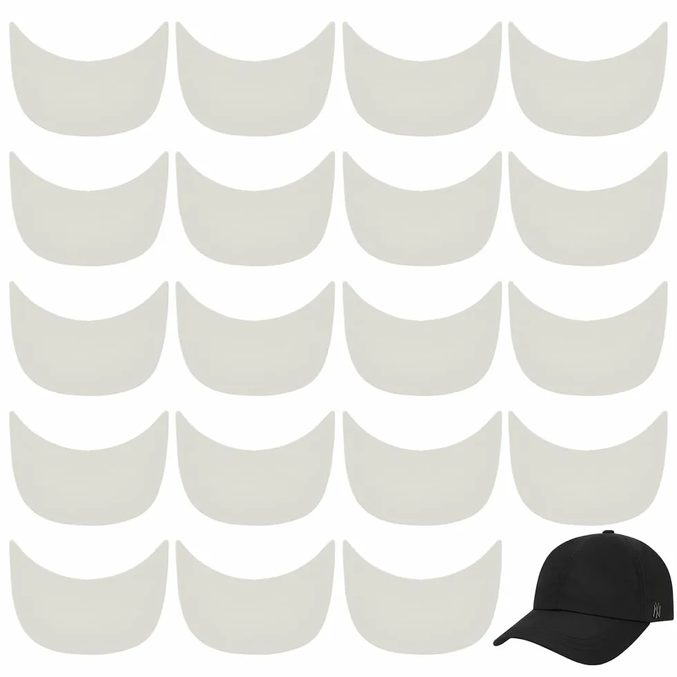 BENECREAT Inserto Visiera Berretto 20 pz - Cappello Plastica Tesa Sagomata per Cucito Artigianato