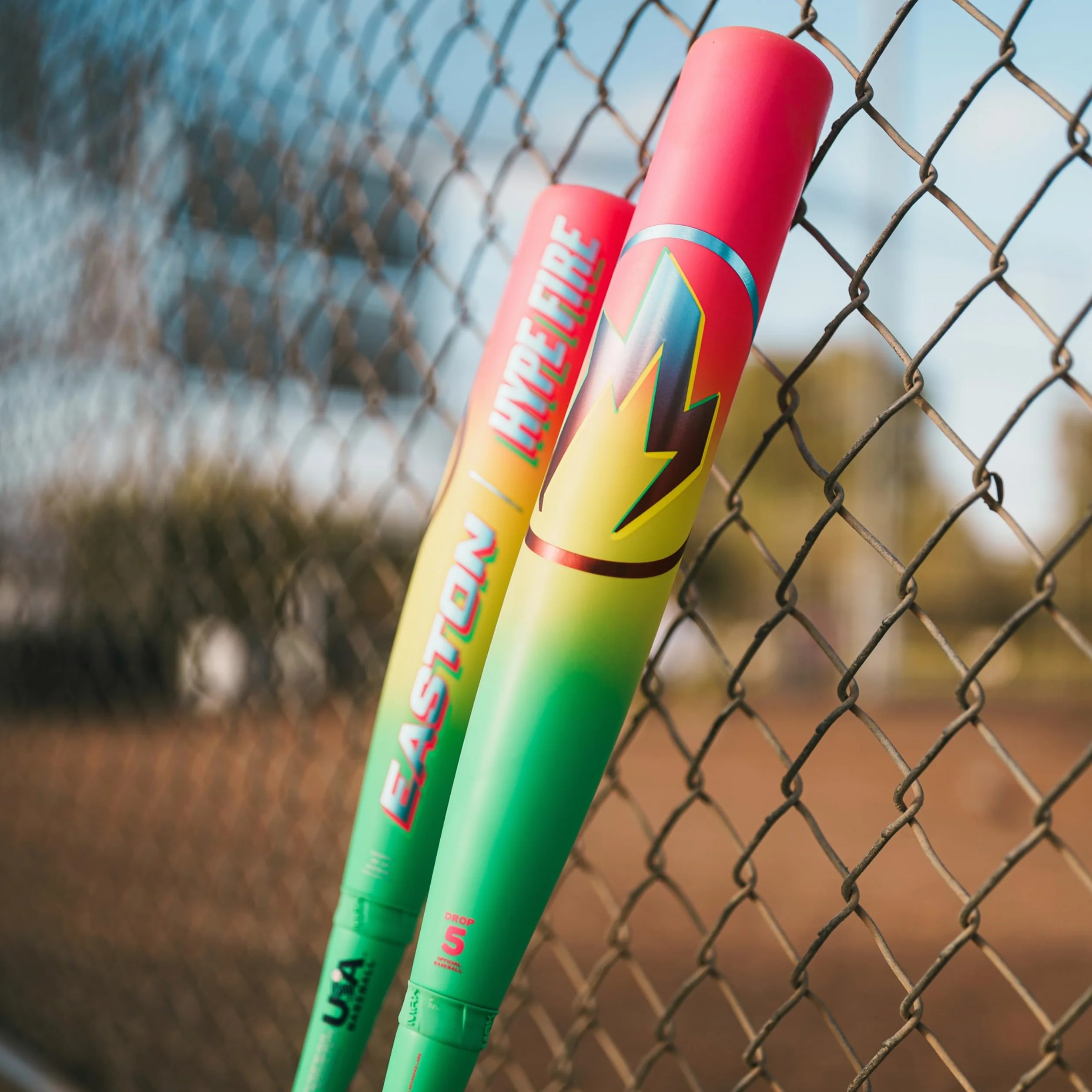 Easton Hype Fire Mazza da baseball USA Drop -5 -8 -10 -11 2 pezzi in composito