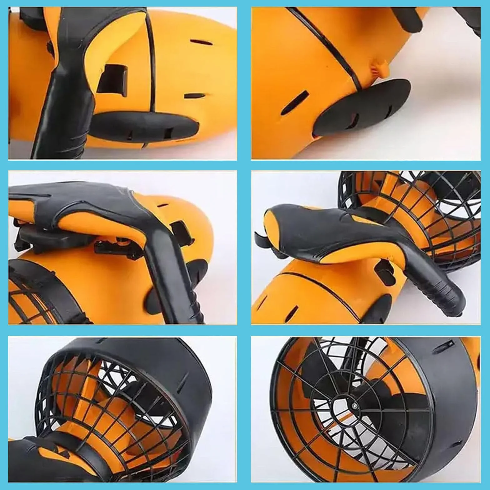 Seascooter Subacqueo 500 W, Underwater Booster Doppia Velocità per Immersioni e Snorkeling