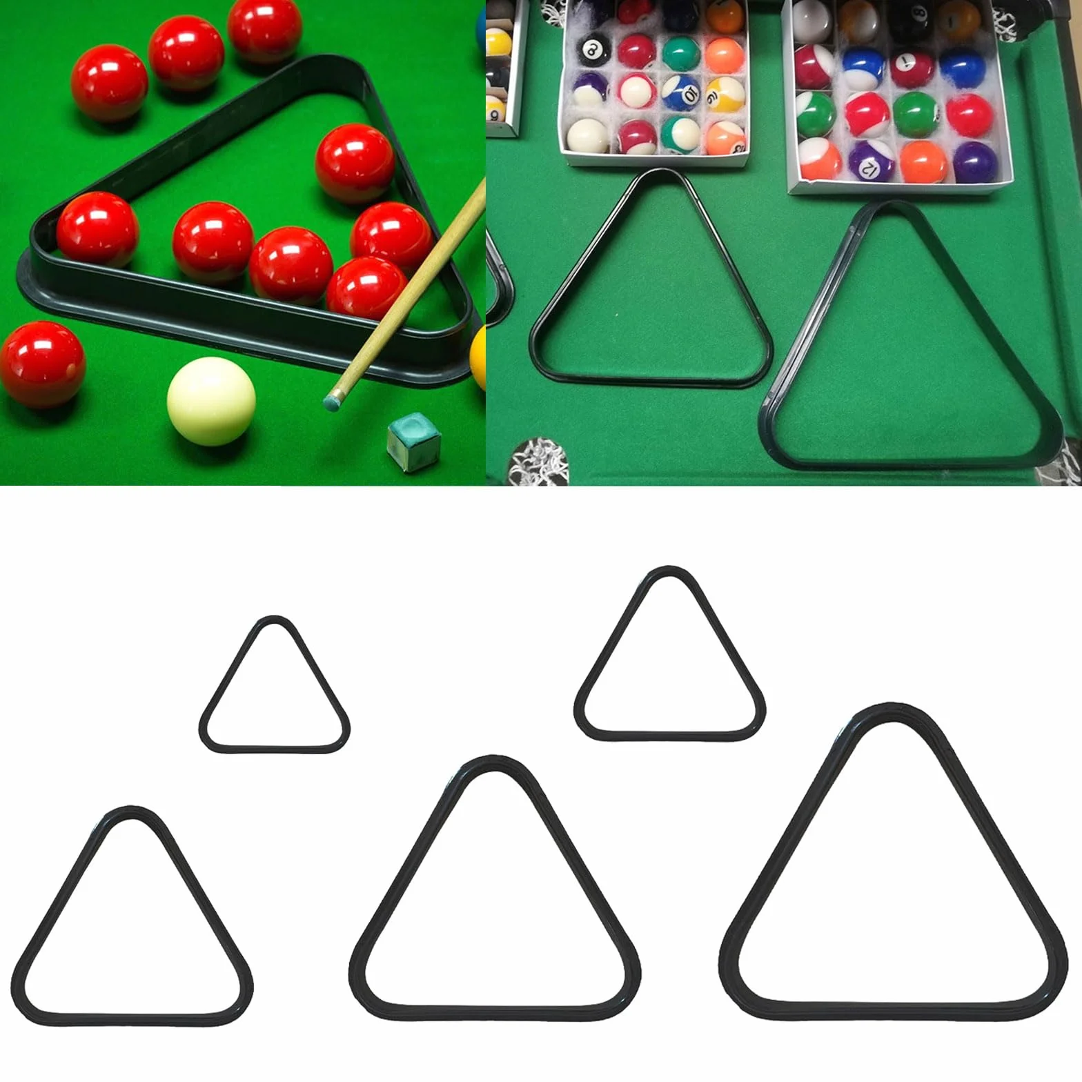 Triangolo per palline da biliardo, supporto per snooker