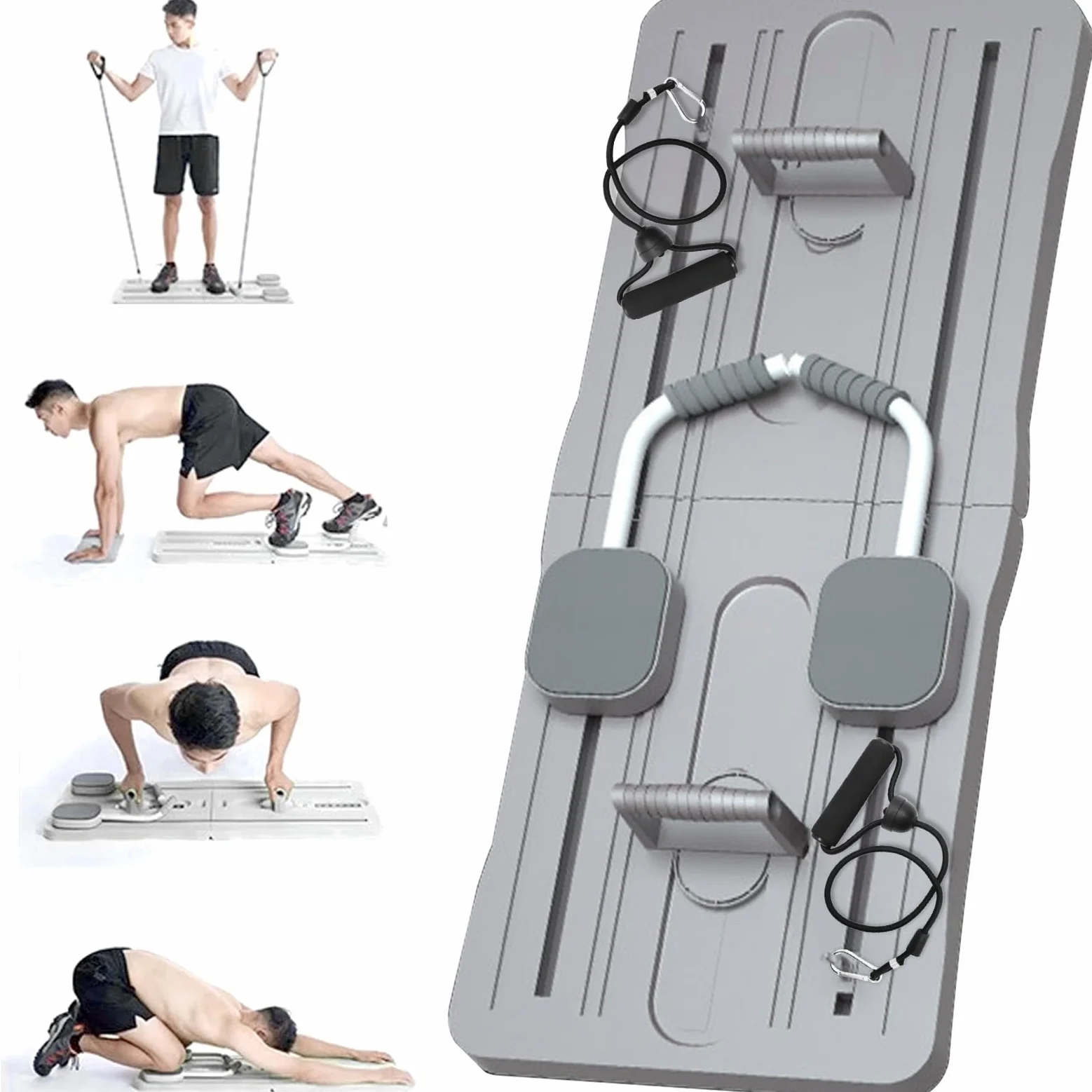 Pilates Reformer Board – Piastra multifunzione per esercizi addominali per forza core, equilibrio, flessibilità e allenamento a tutto il corpo, ideale per principianti e appassionati di fitness