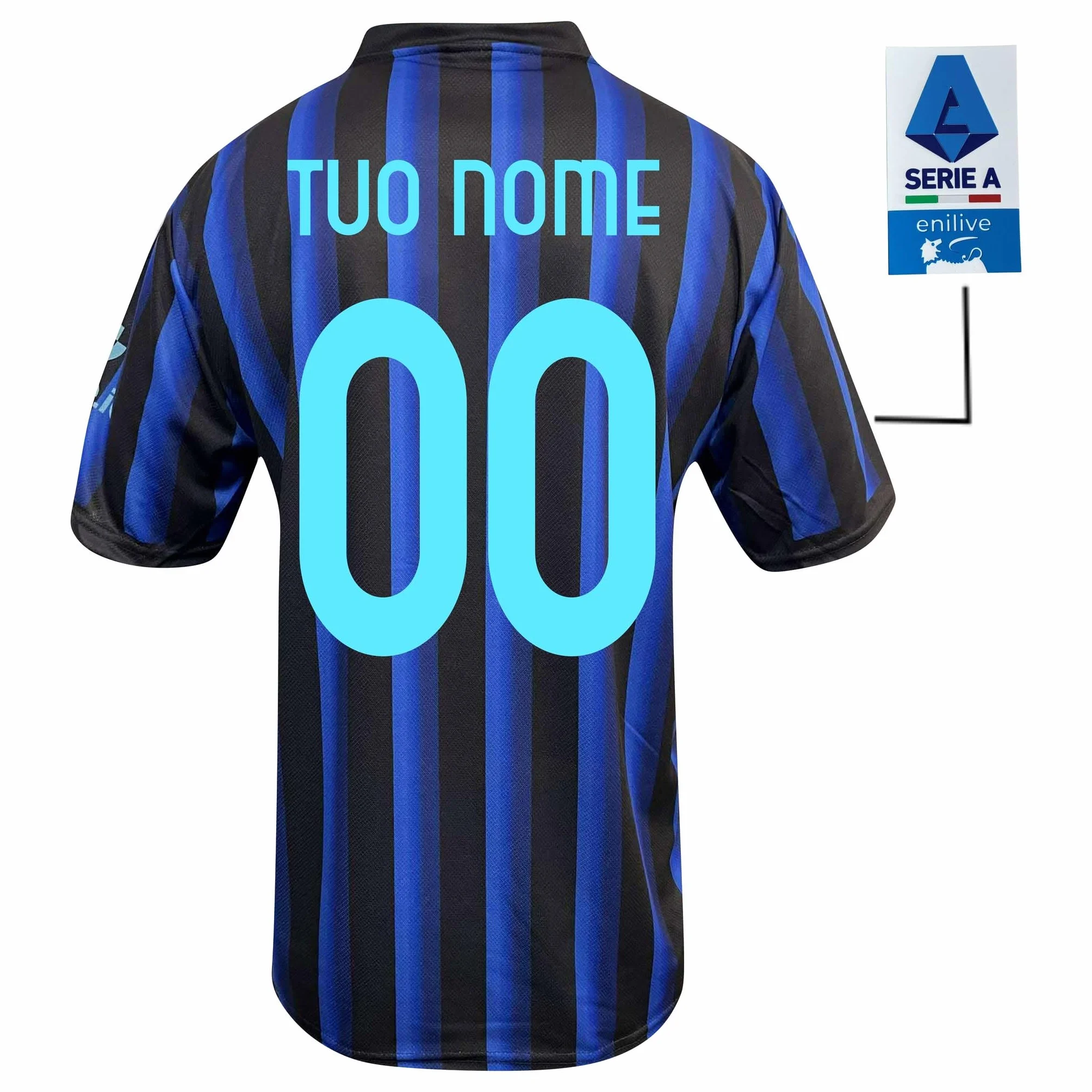 Maglia I N T E R neroblu Bambino Adulto Ufficiale Personalizzata Replica Uomo Ragazzo Autorizzata Personalizzabile CALHANOGLU BARELLA LAUTARO THURAM