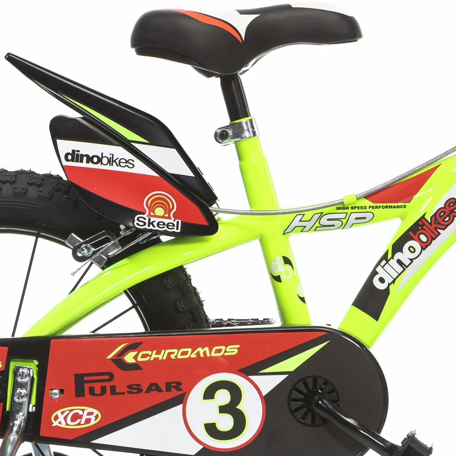 Bici Bambino 16 Pollici Raptor 2 Freni al Manubrio Giallo