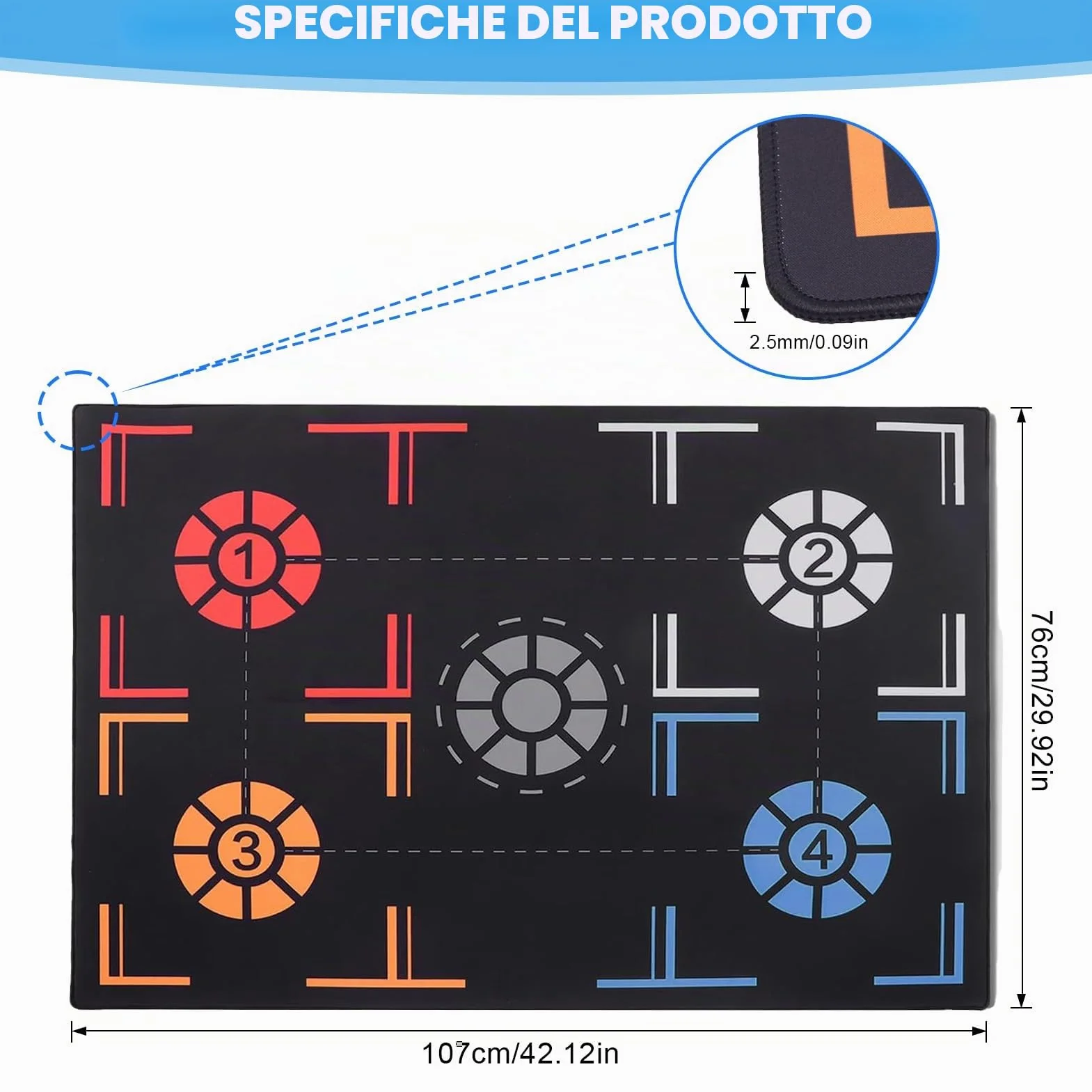 Tappetino di Allenamento di Pallacanestro Antiscivolo per Giocatori