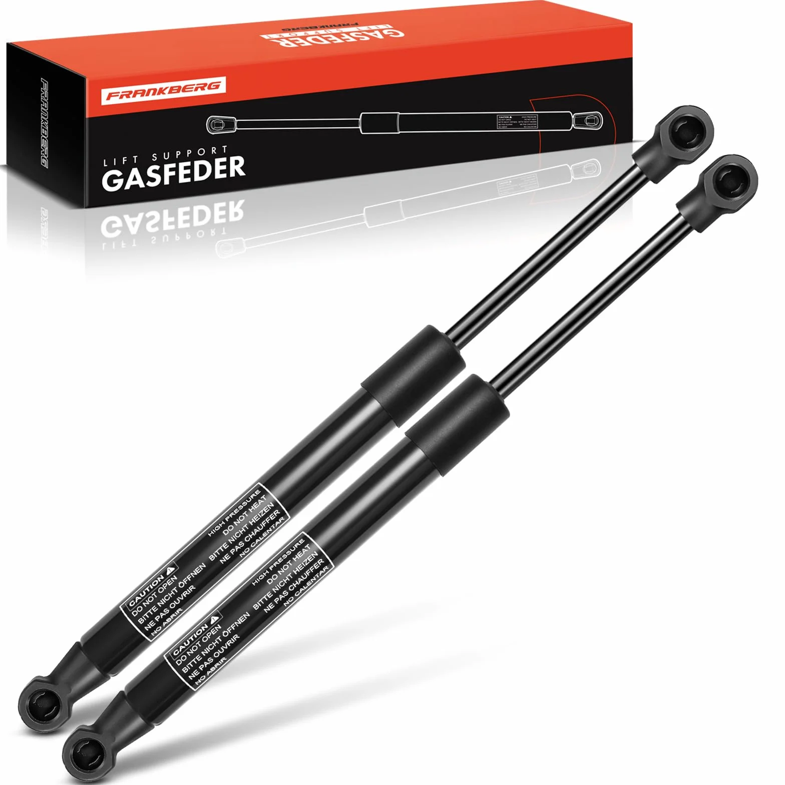 Frankberg 2x Molle a gas Portellone posteriore Compatibile con KA RU8 1.2 1.3 TDCi Compatto 2008-2015 Replace# 1542413