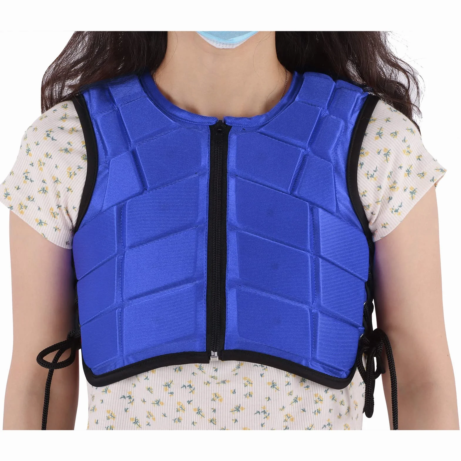 Gilet Equestre Gilet Protettivo per Il Corpo Imbottito in Schiuma Sicurezza Equitazione Equipaggiamento Protettivo per Giovani Equestri Campo Equestre