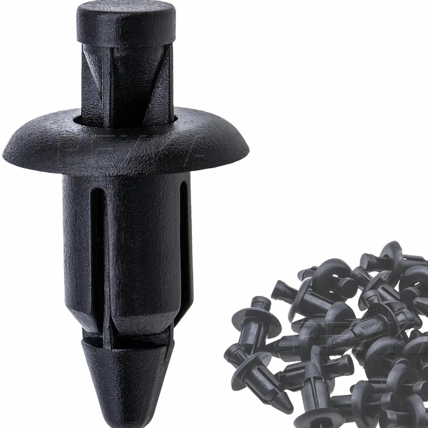 Alrens 35 PZ Rivet in Plastico per Carenatura Bici, Clip di Fissaggio a Rivetto per Moto, Viti a Spirale a Velocità di Attacco, Clip, Dado Nero, Foro di 6mm con Honda/Compatibile con Yamaha/con Suzuki