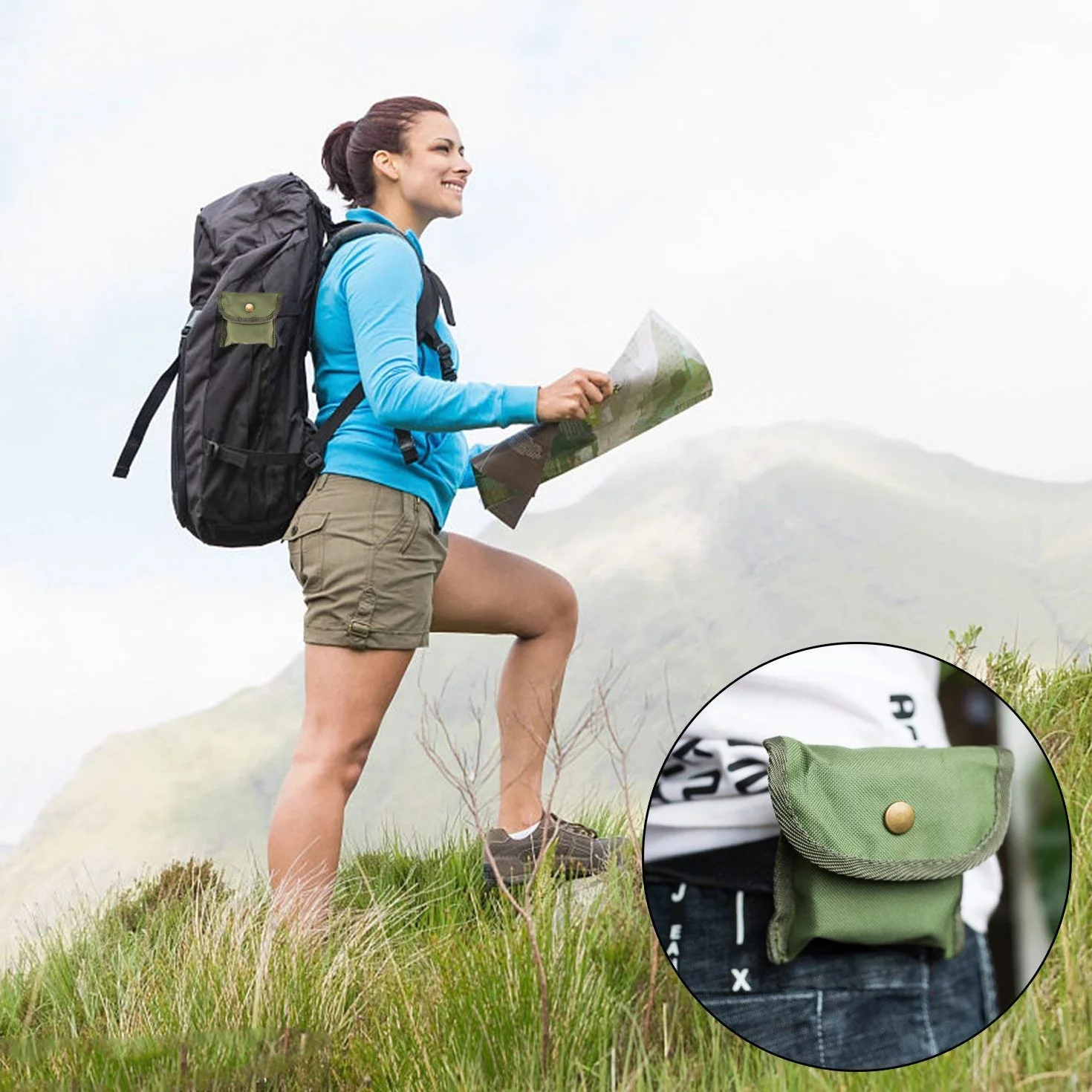 Bussola Escursionismo Militare Professionale IP65 Portatile con Quadrante Luminoso Fluorescente