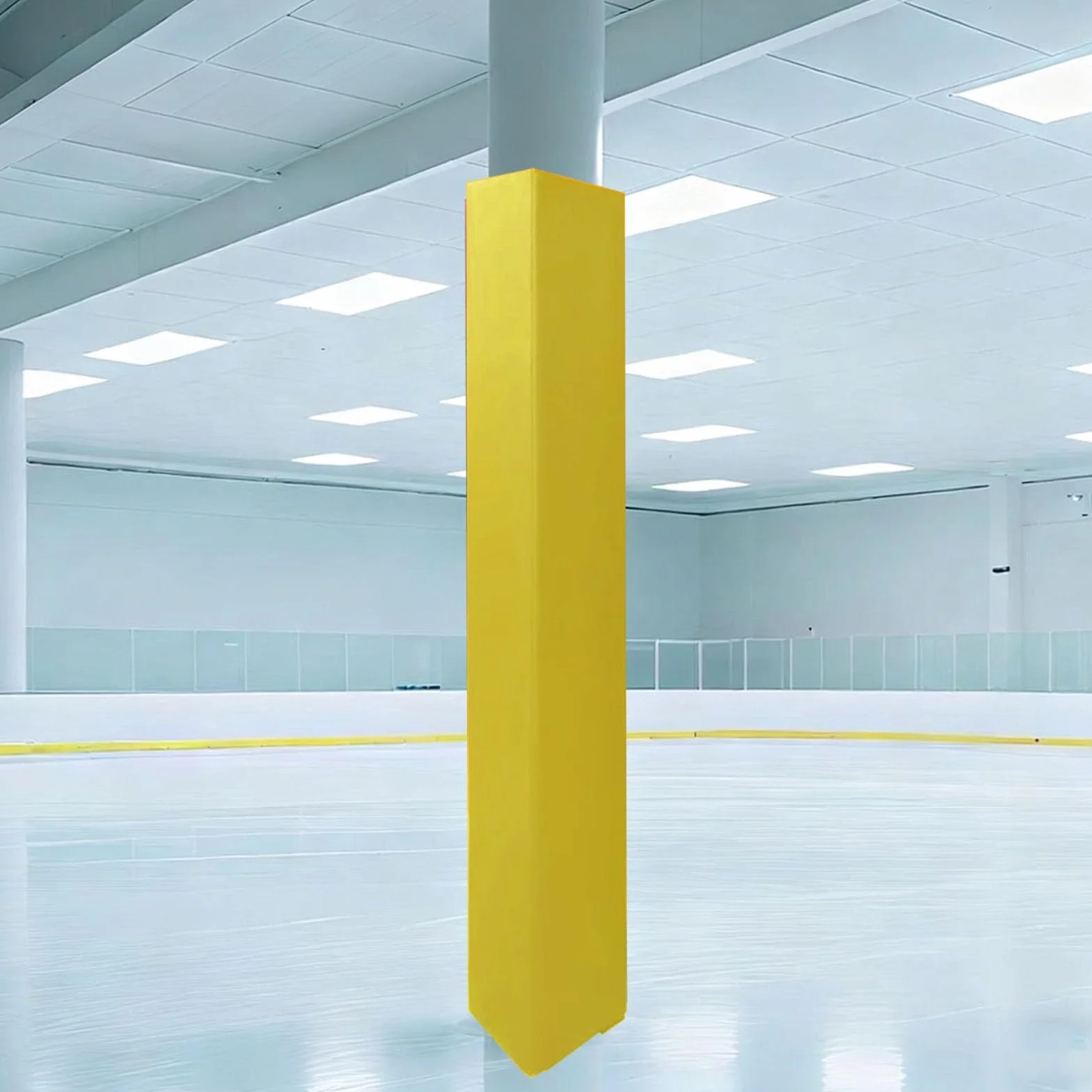 Imbottitura per Palo Quadrato 180 cm, Cuscino in Schiuma Morbida, 6x6in (15x15cm) Giallo