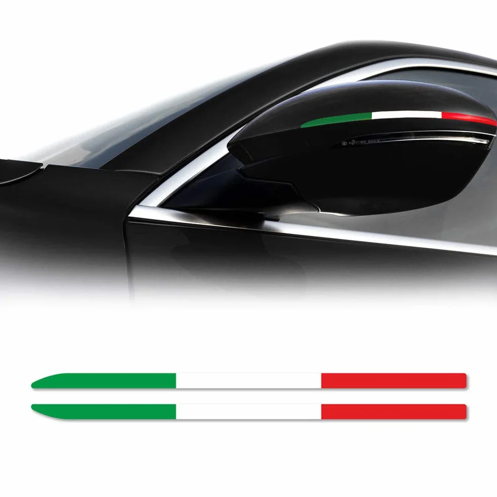 Stripes Strisce Adesive Tricolore Italia per Specchietti Alfa Stelvio