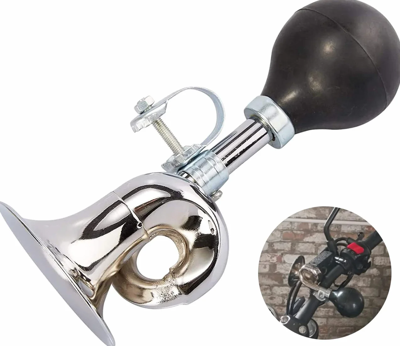 Clacson per bicicletta Forte Suono durevole Clip regolabile Facile installazione