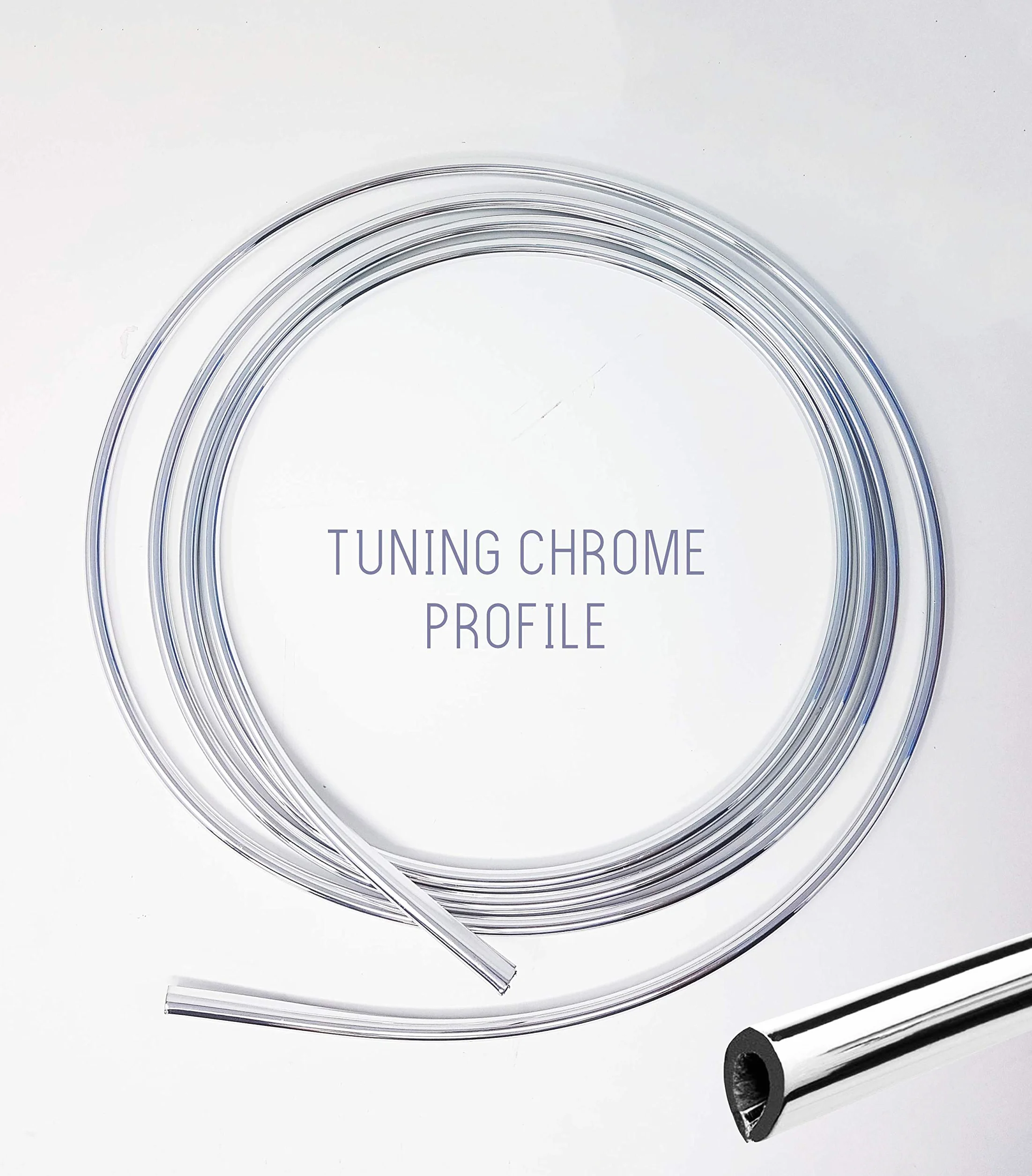 Profilo Cromato per Auto, 8 mm x 3 mt