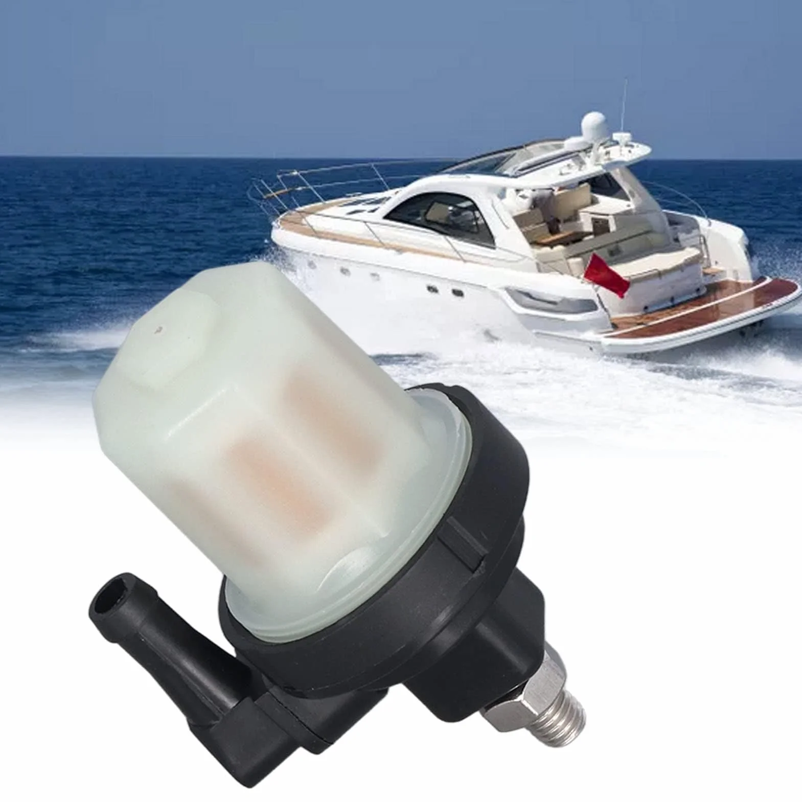 HERCHR Filtro Carburante Separatore Acqua Kit Completo Motore Fuoribordo Marina
