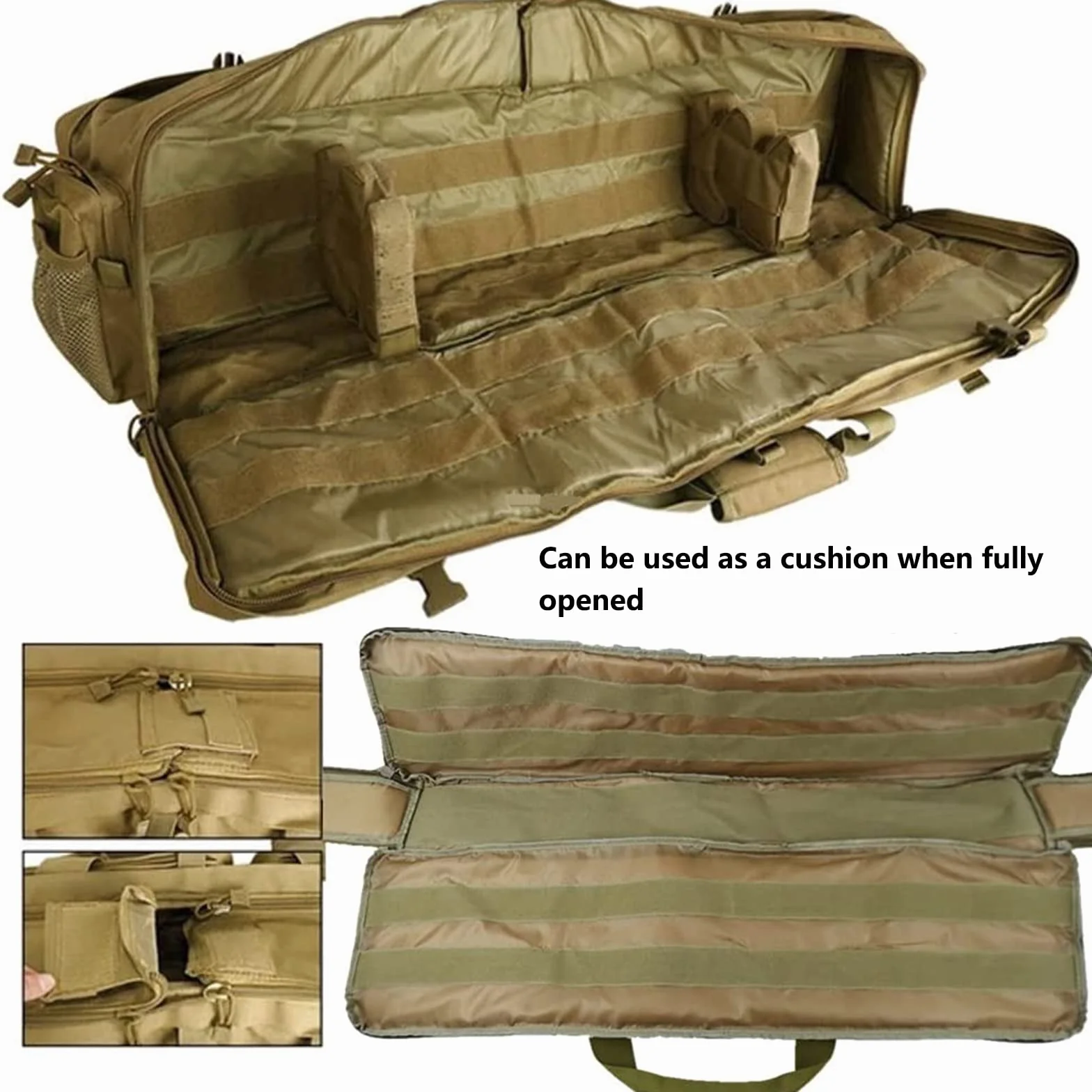 Oxford 600D Custodia Doppia per Fucile M249 100cm Imbottito