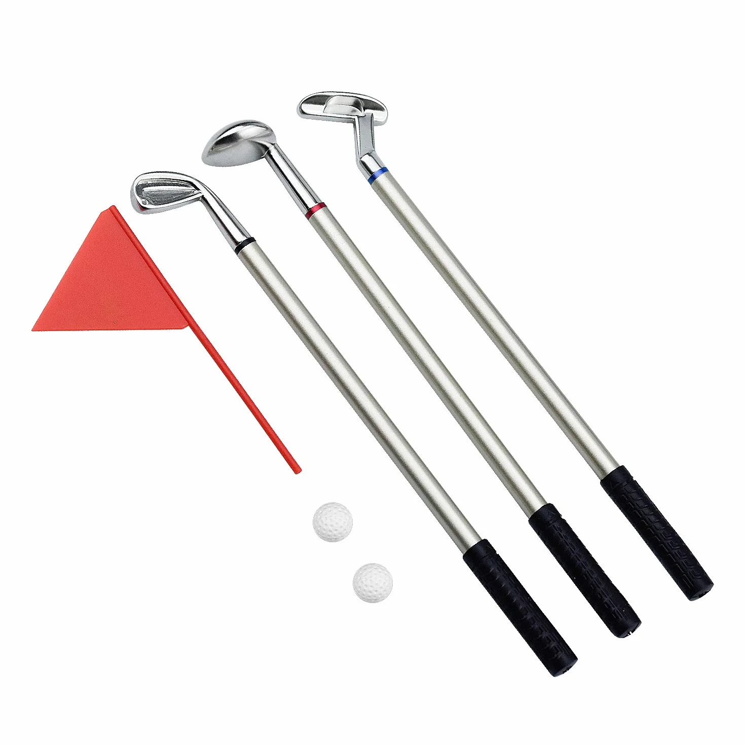 Demason Penne per Mazze da Golf, Set di Modelli da Golf, 3 Bastoncini, Bandierina, 2 Palline