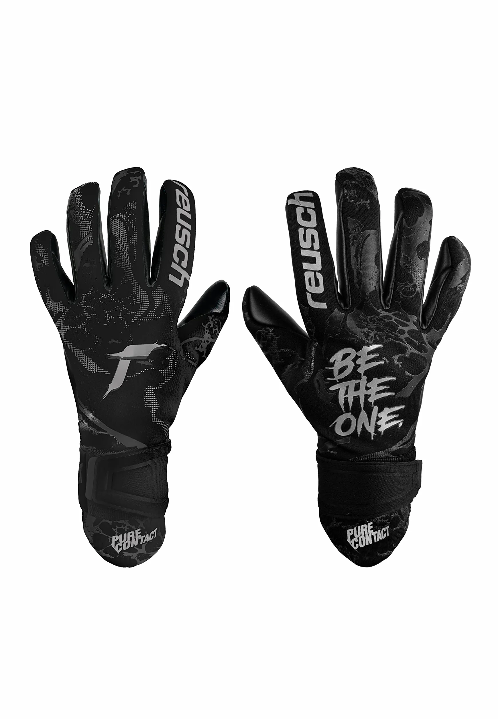 Reusch Pure Contact Infinity Junior Guanti da portiere aderenti traspiranti calcio bambini ragazzi erba sintetica