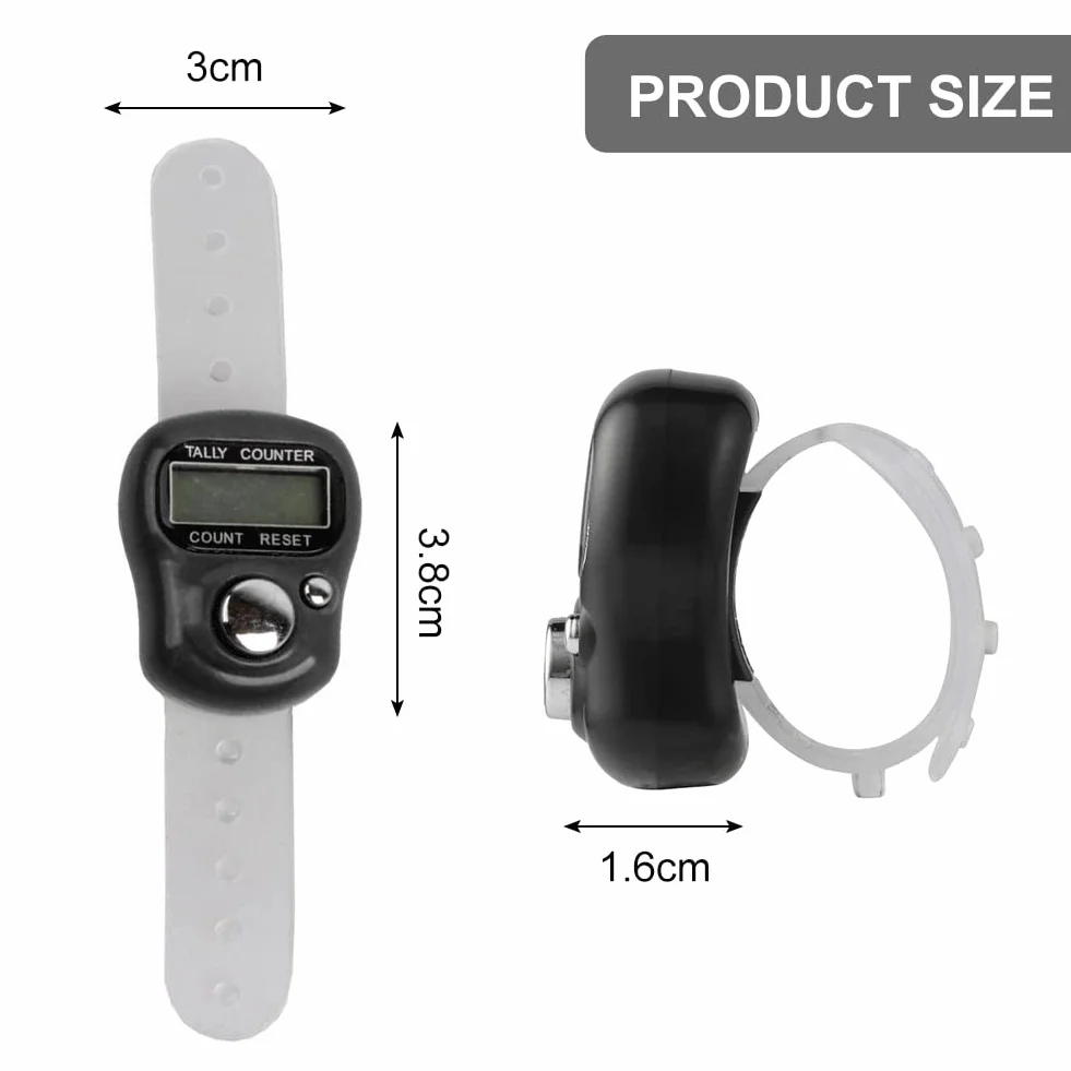 Contatori da Dito Elettronici, Mini Contatore Digitale a LED, Contatore Manuale Elettronico (2)