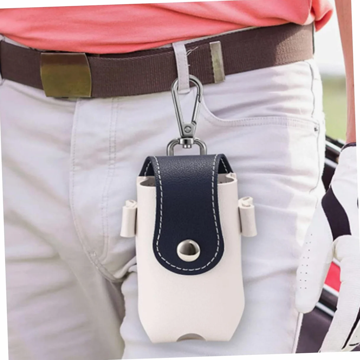 Borsa da Golf 2 Pezzi Custodia Porta Pallina Porta Tee Portatile